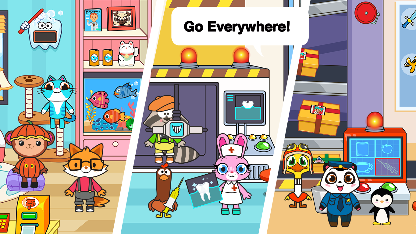 اسکرین شات 7 برنامه Main Street Pets Village Town