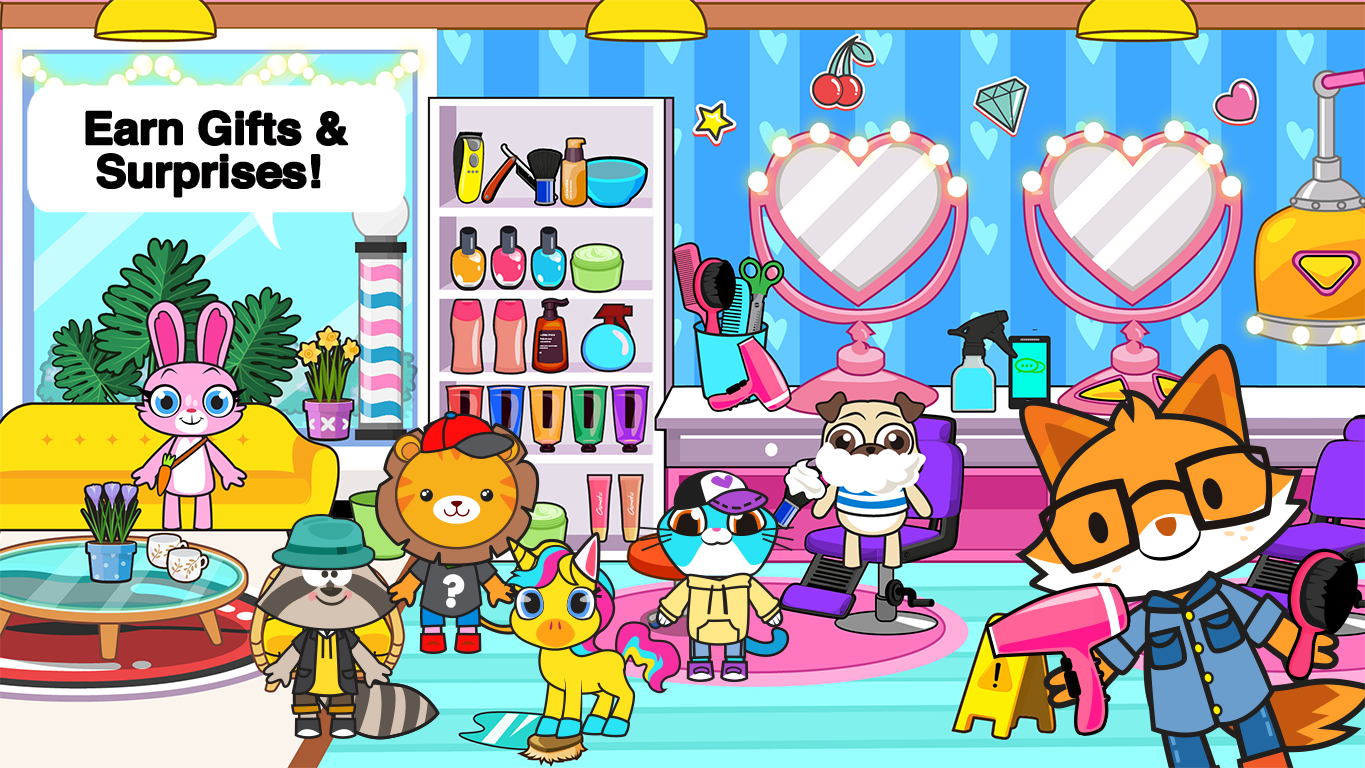 اسکرین شات 5 برنامه Main Street Pets Village Town