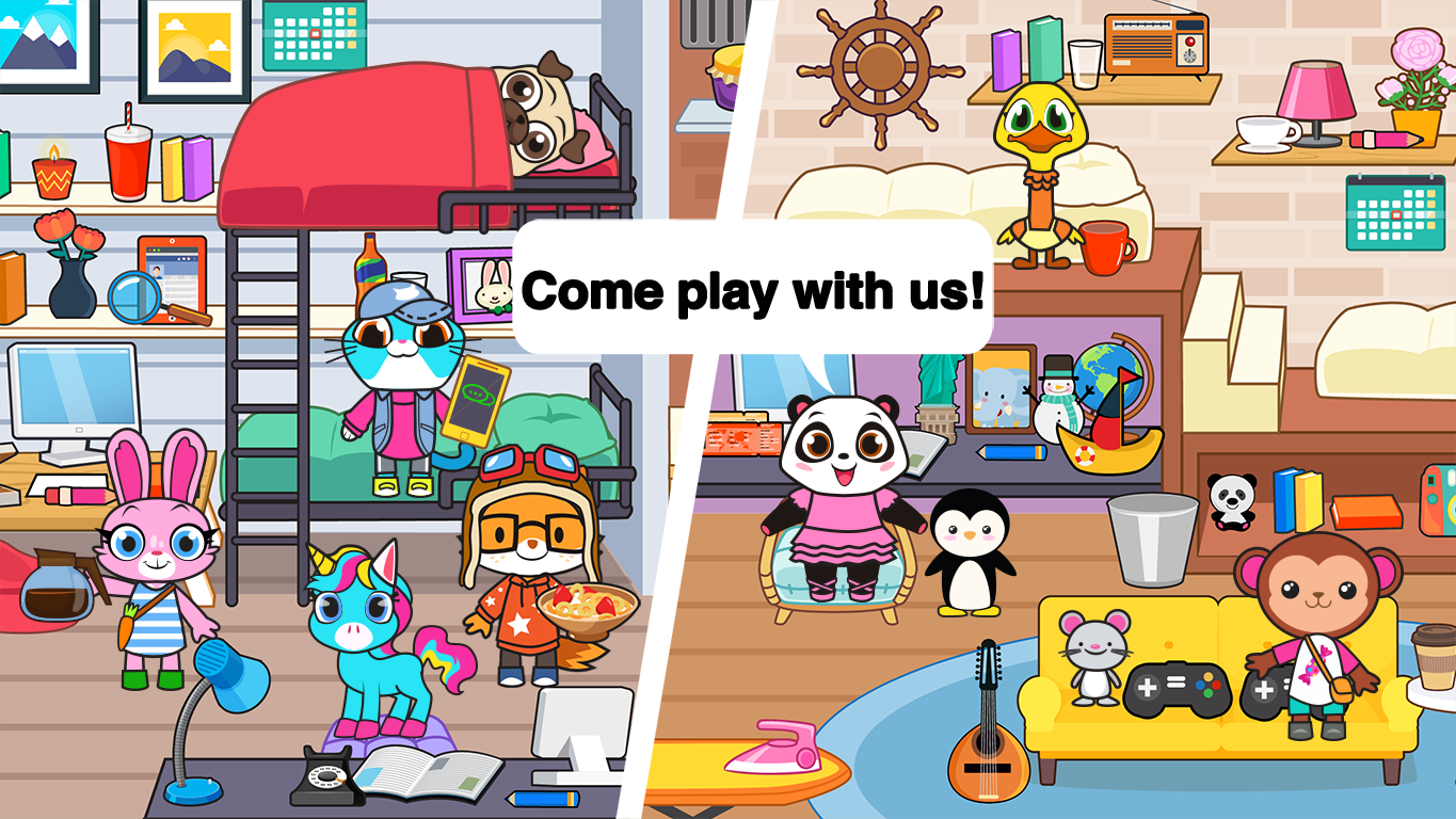 اسکرین شات 4 برنامه Main Street Pets Village Town