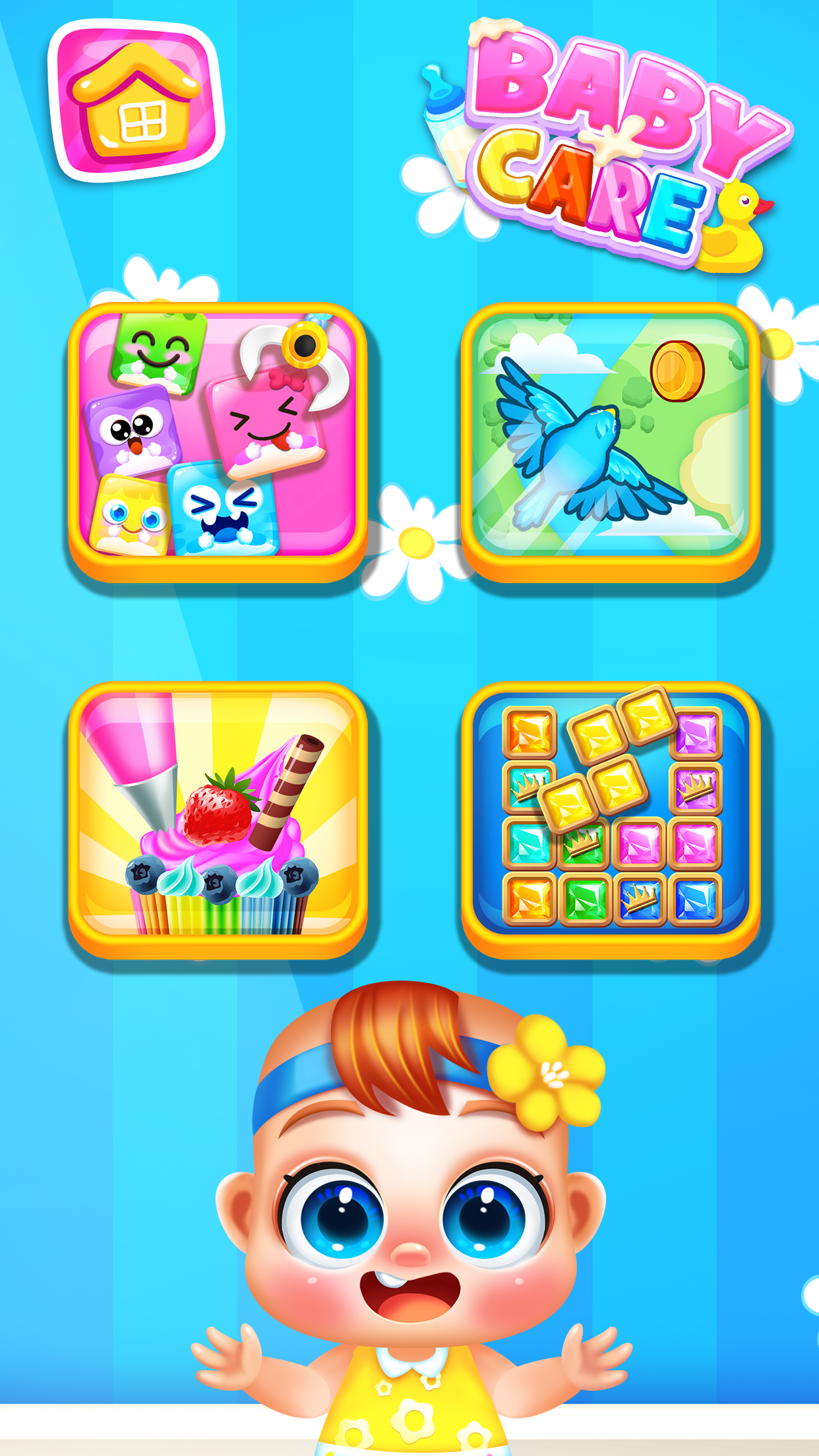 اسکرین شات 2 برنامه My Baby Care Newborn Games