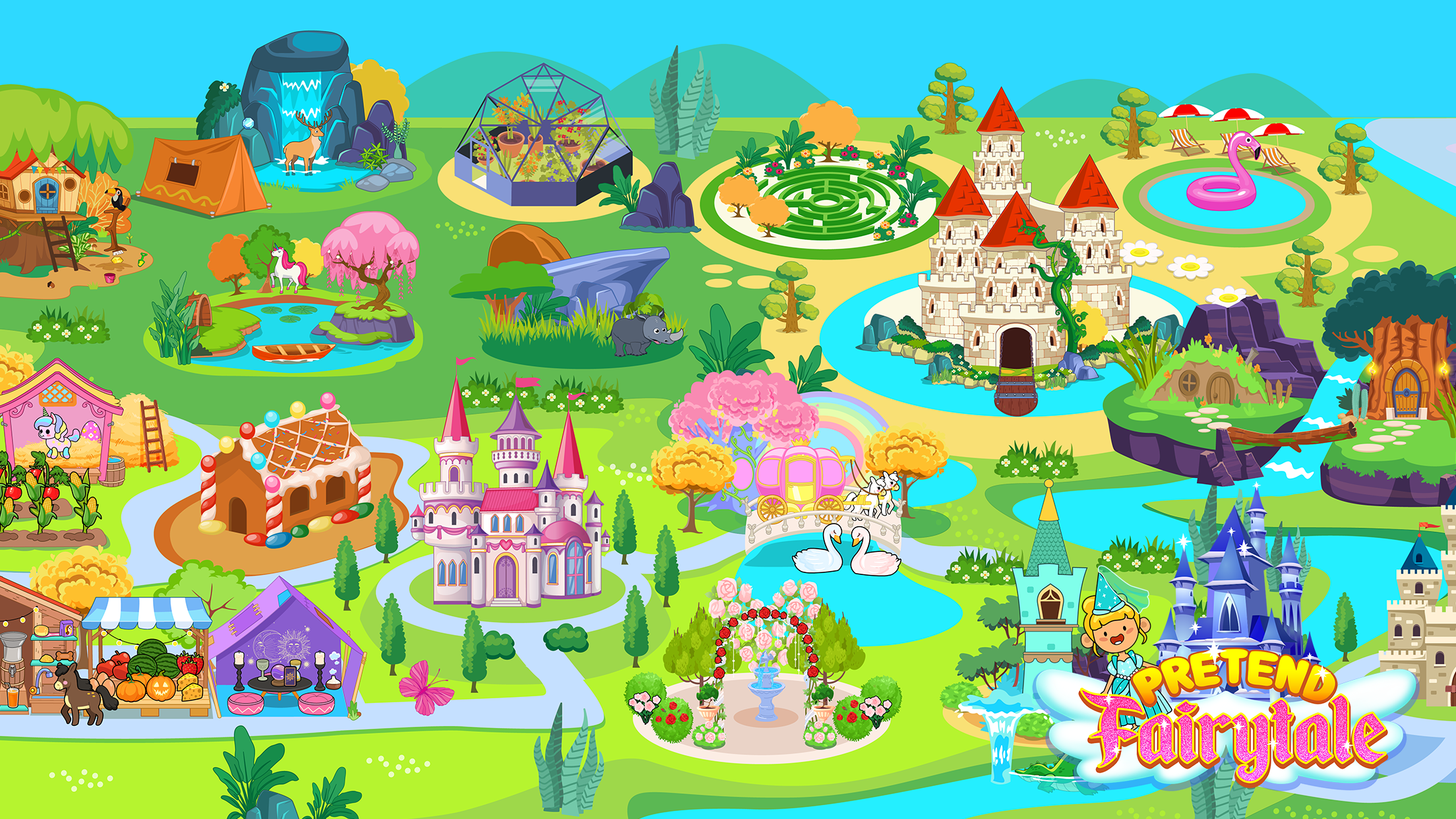 اسکرین شات 7 بازی My Pretend Fairytale Land