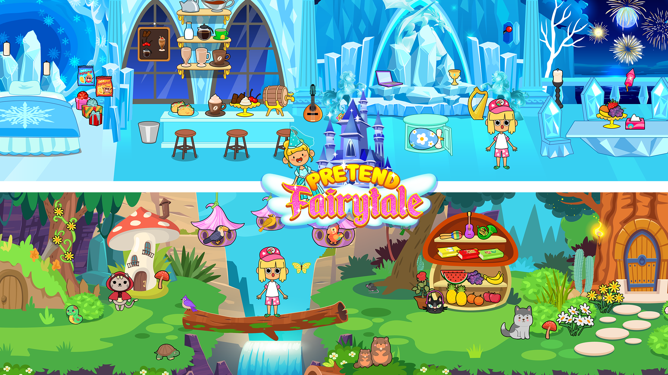 اسکرین شات 2 بازی My Pretend Fairytale Land