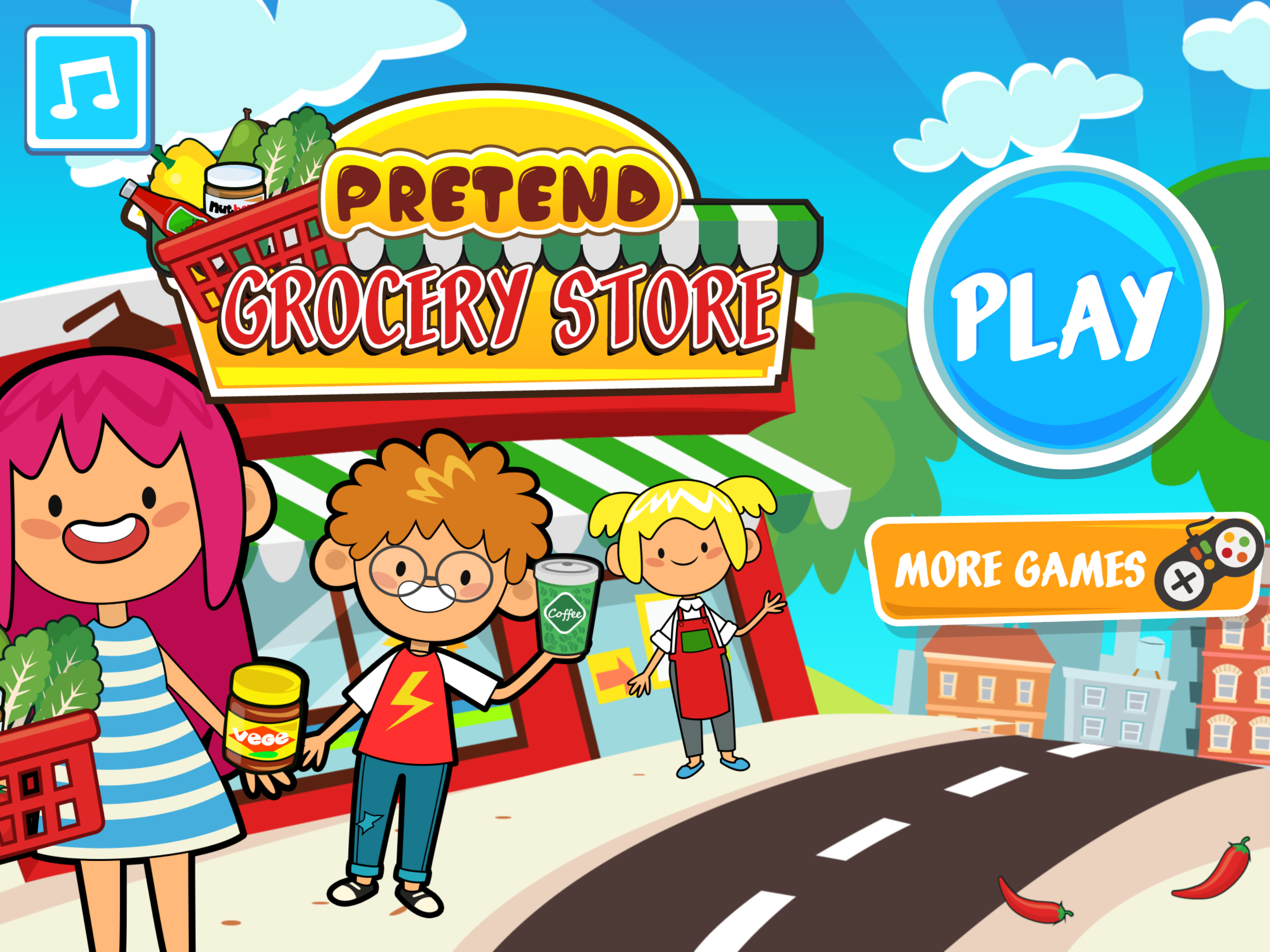 اسکرین شات 1 بازی My Pretend Grocery Store Games