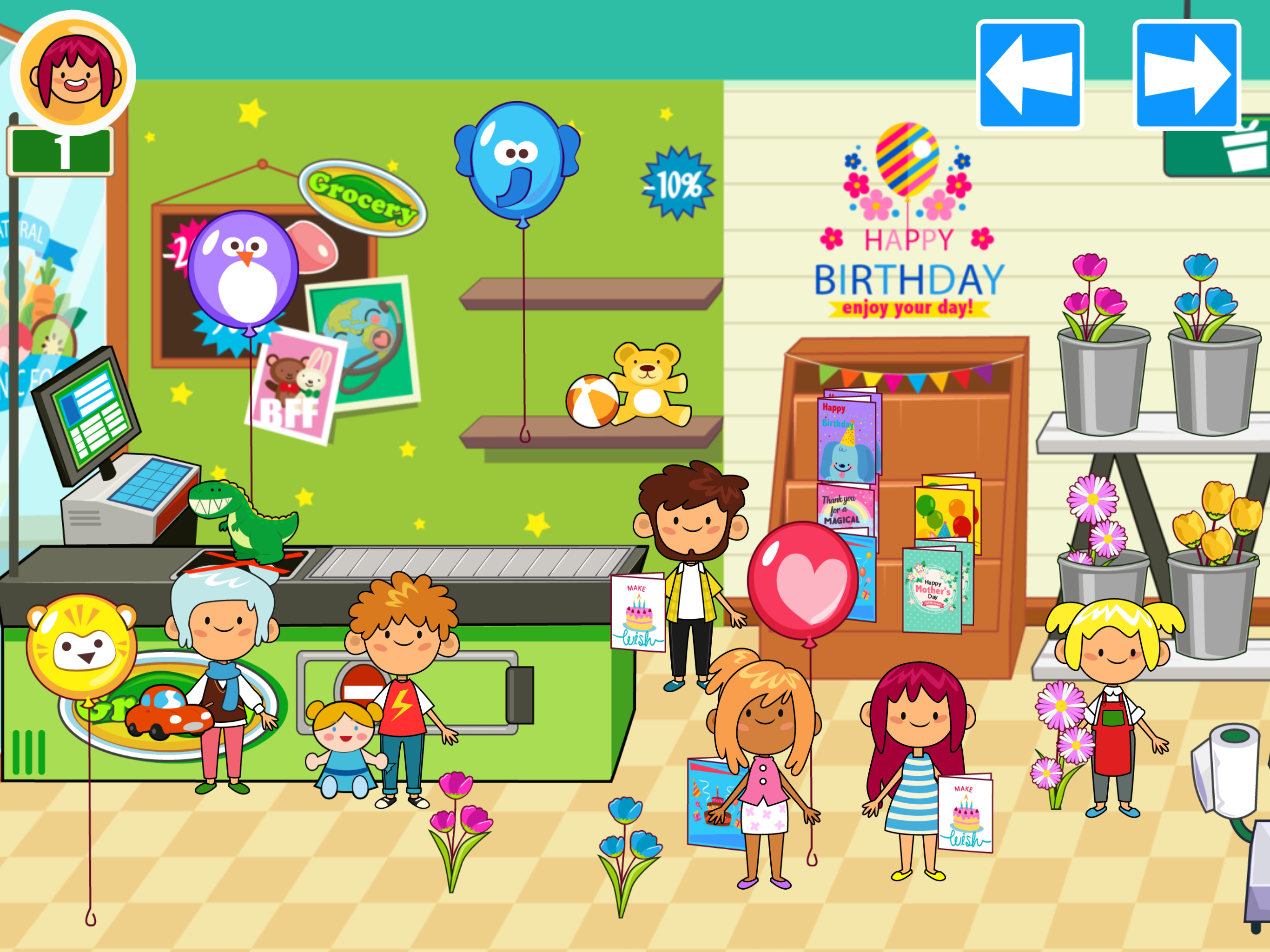 اسکرین شات 4 بازی My Pretend Grocery Store Games