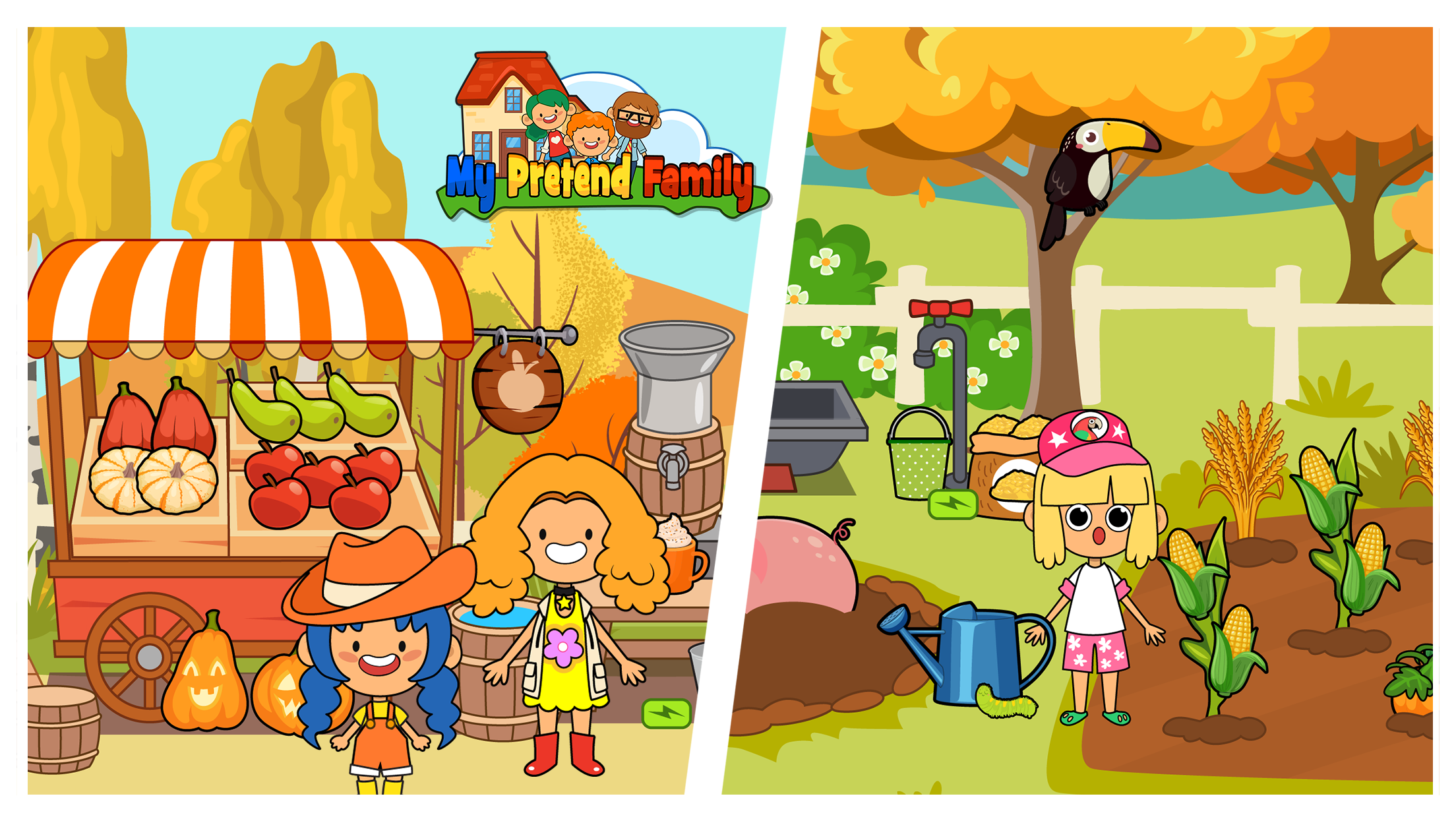 اسکرین شات 4 بازی My Pretend Home & Family Town