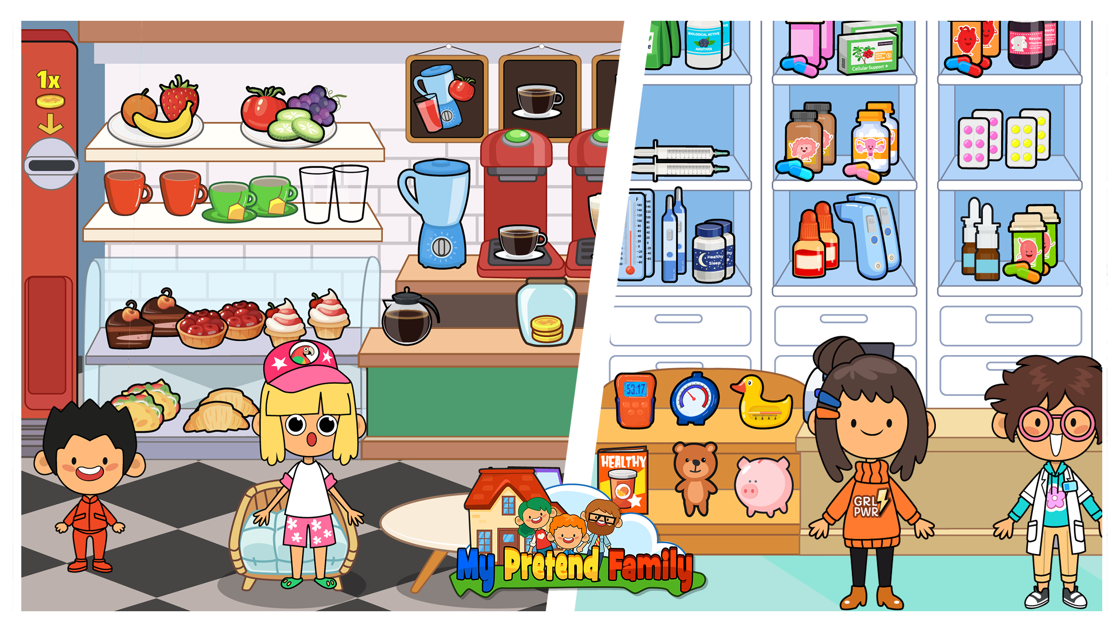 اسکرین شات 6 بازی My Pretend Home & Family Town