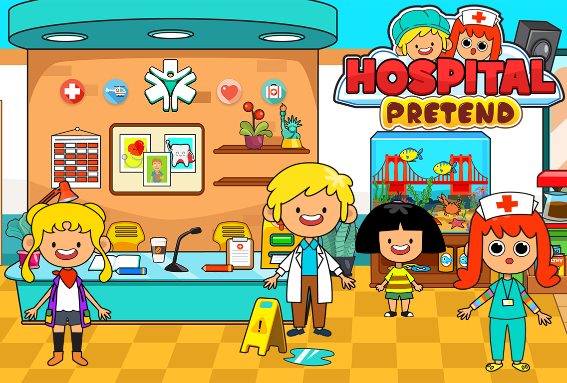 اسکرین شات 2 بازی My Pretend Hospital Town Life