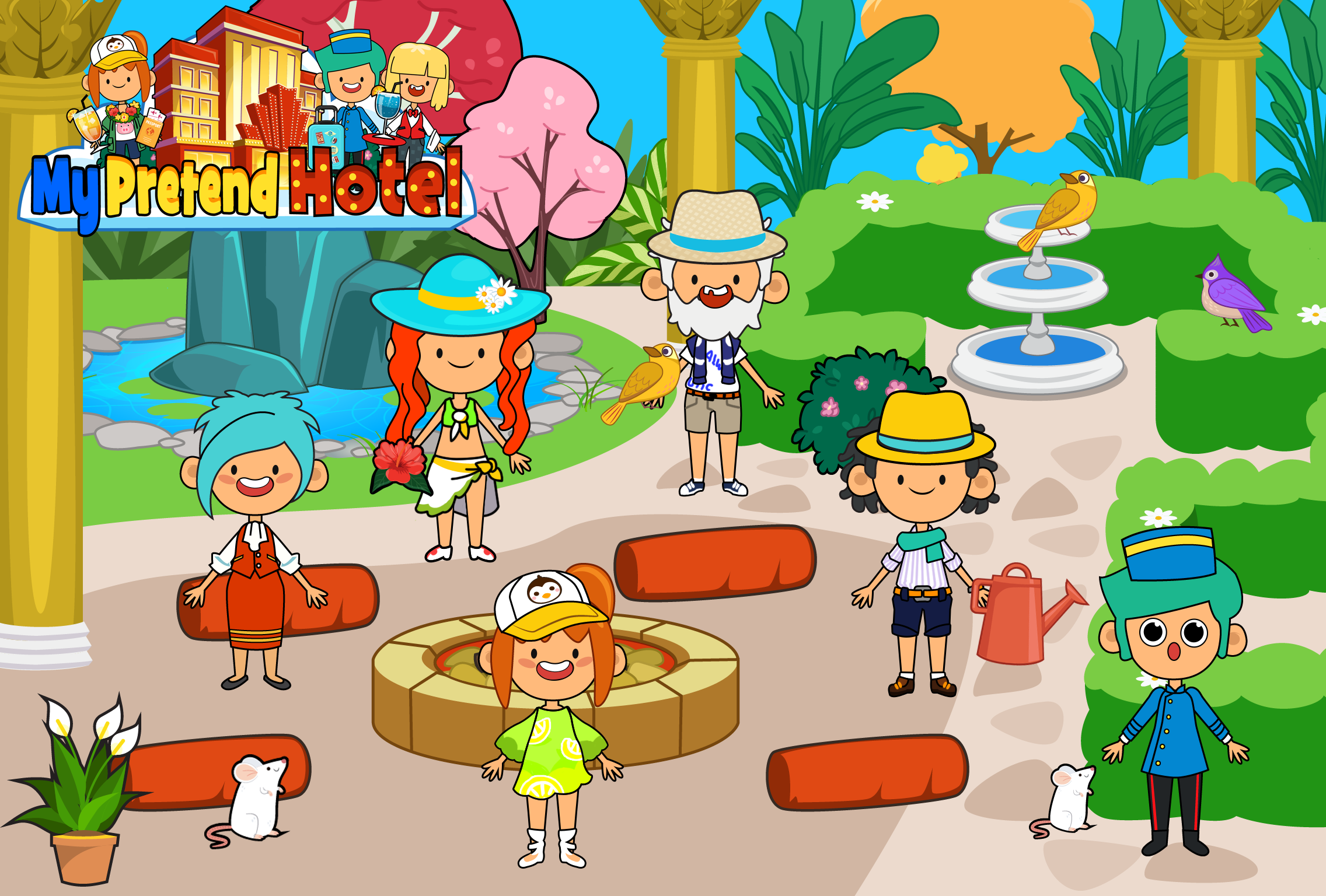 اسکرین شات 5 بازی My Pretend Hotel Vacation