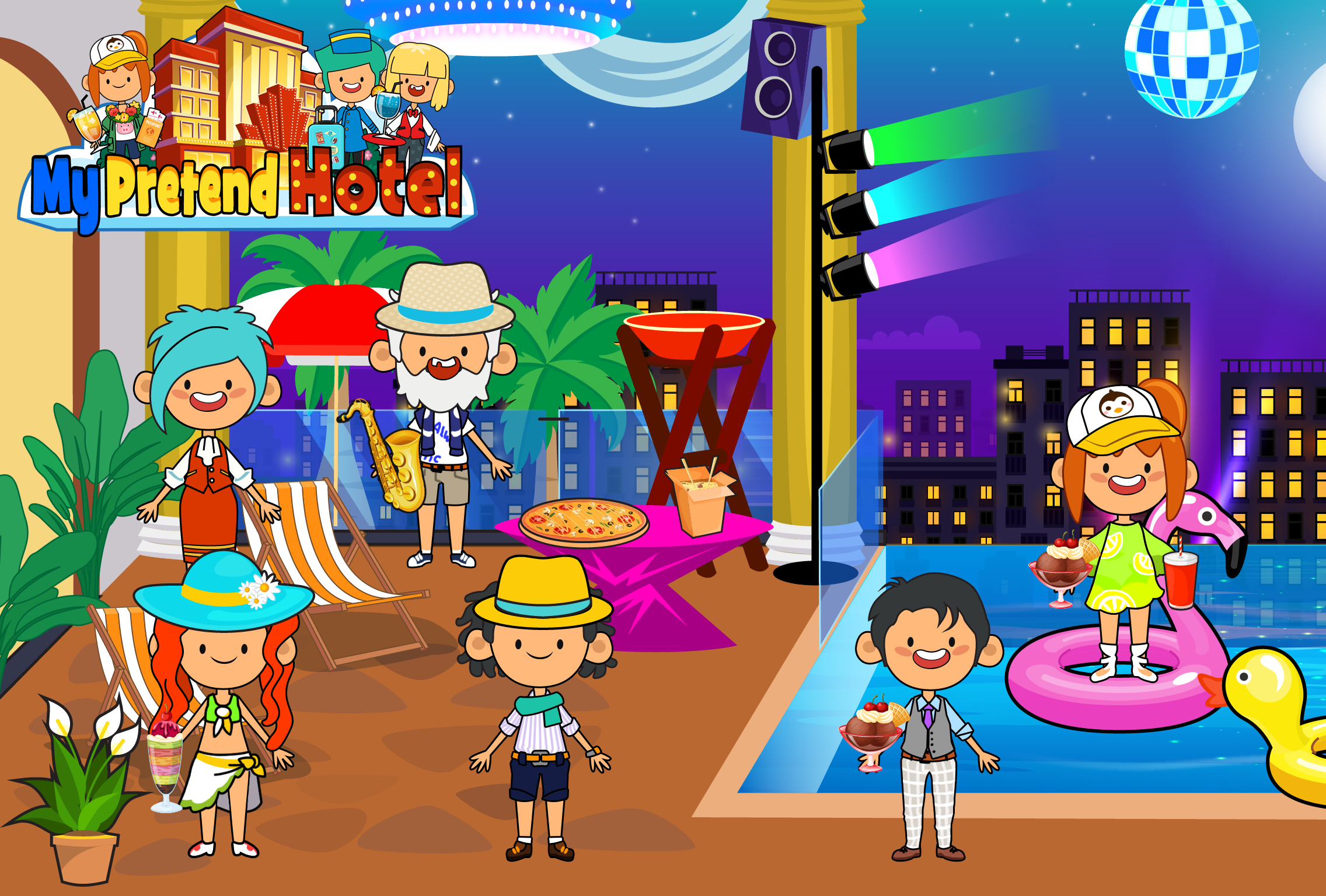اسکرین شات 6 بازی My Pretend Hotel Vacation