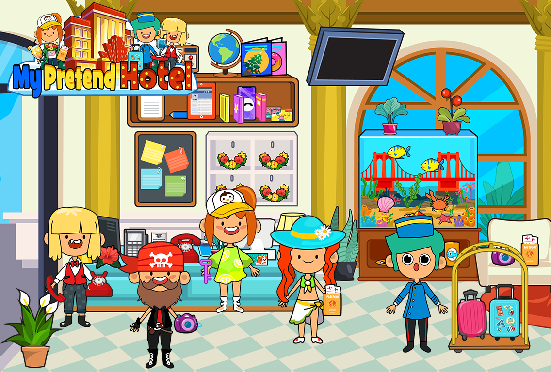 اسکرین شات 4 بازی My Pretend Hotel Vacation