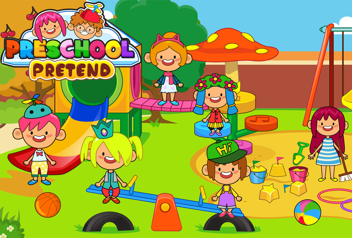 اسکرین شات 2 برنامه Pretend Preschool Kids Games