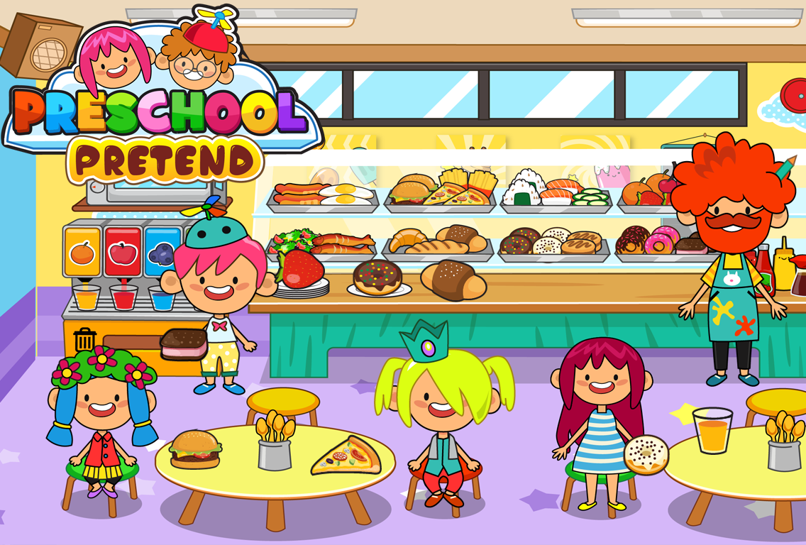 اسکرین شات 3 برنامه Pretend Preschool Kids Games