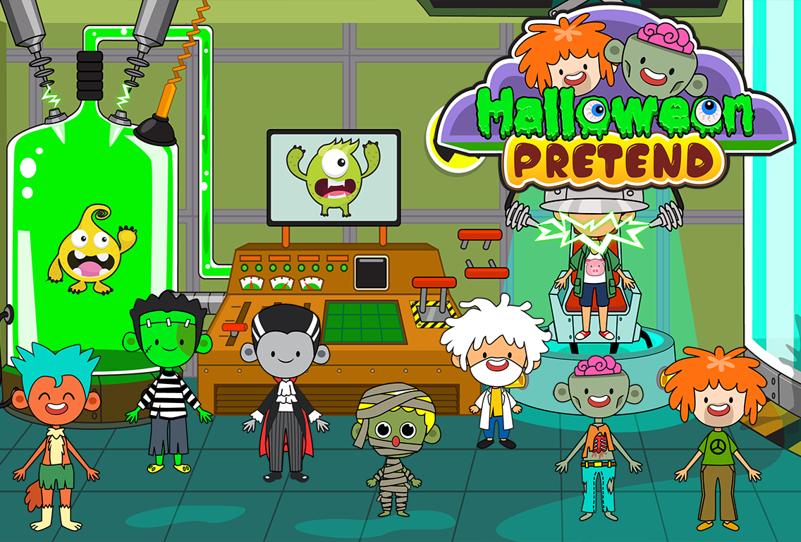 اسکرین شات 3 بازی My Pretend Halloween Town
