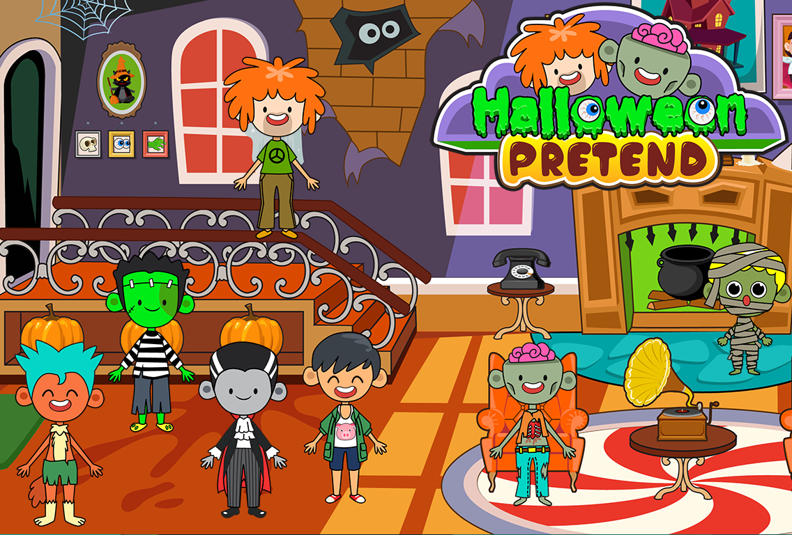 اسکرین شات 2 بازی My Pretend Halloween Town