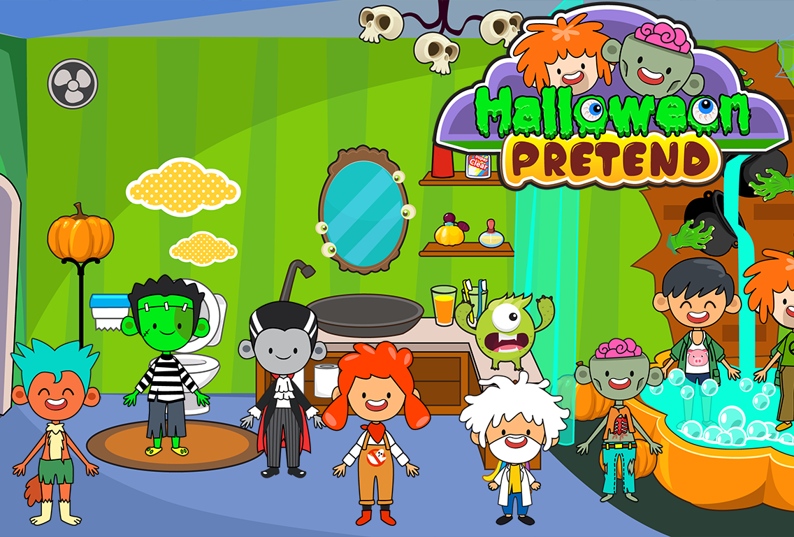 اسکرین شات 4 بازی My Pretend Halloween Town