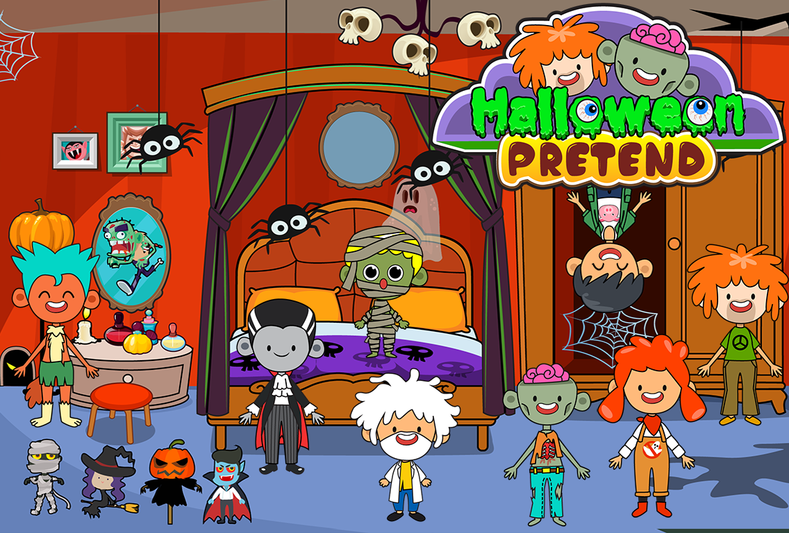 اسکرین شات 5 بازی My Pretend Halloween Town