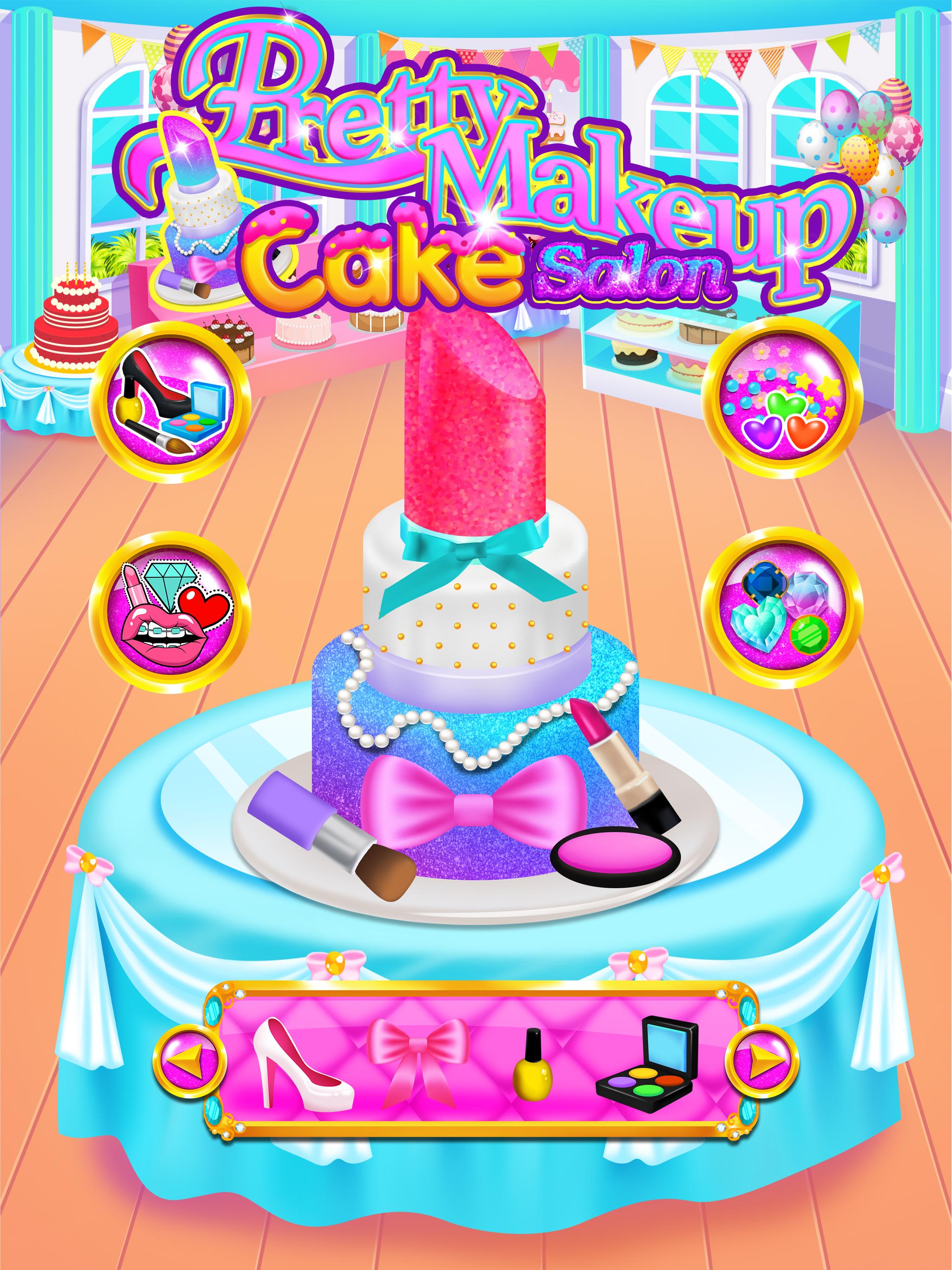اسکرین شات 2 بازی Pretty Makeup Cake Salon Games