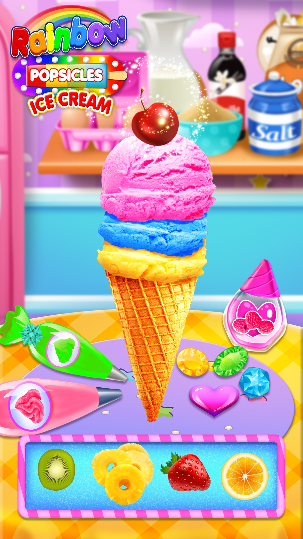 اسکرین شات 4 بازی Rainbow Ice Cream & Popsicles