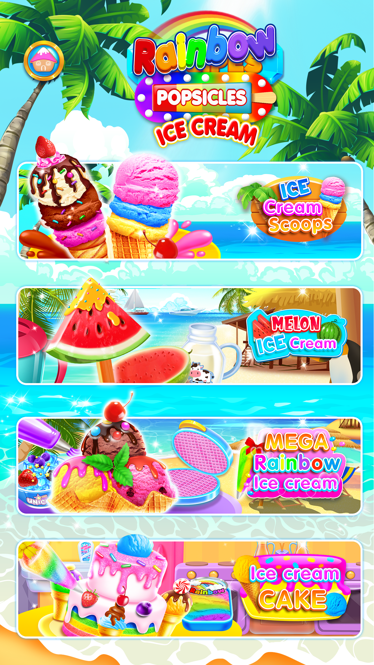 اسکرین شات 7 بازی Rainbow Ice Cream & Popsicles