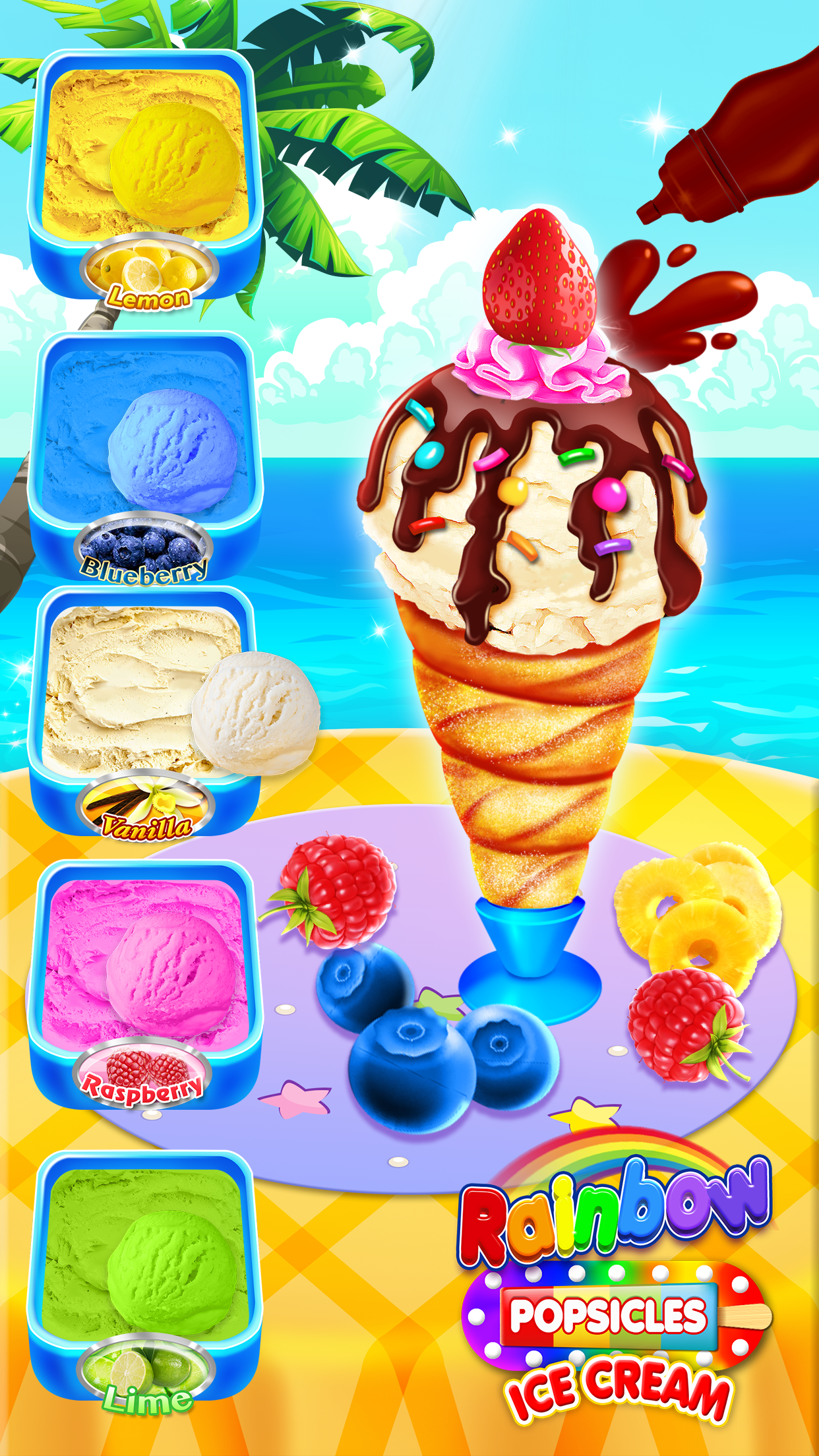 اسکرین شات 2 بازی Rainbow Ice Cream & Popsicles