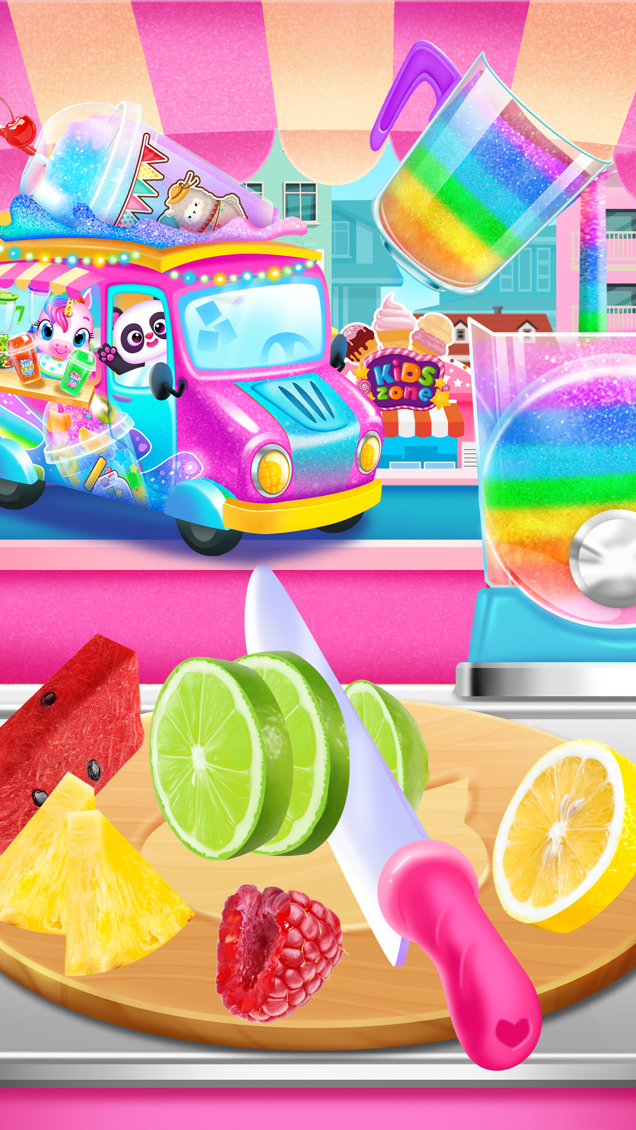 اسکرین شات 5 برنامه Rainbow Frozen Slushy Truck