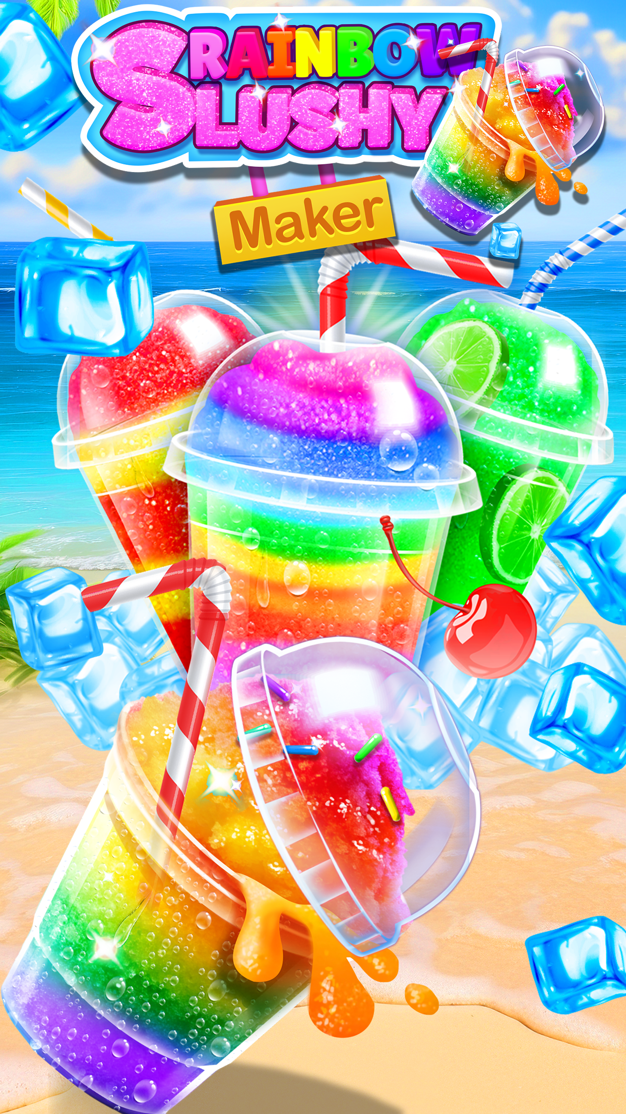اسکرین شات 3 برنامه Rainbow Frozen Slushy Truck