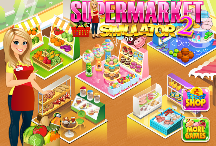 اسکرین شات 6 بازی Supermarket Grocery Store Girl - Supermarket Games