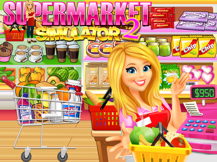 اسکرین شات 2 بازی Supermarket Grocery Store Girl - Supermarket Games