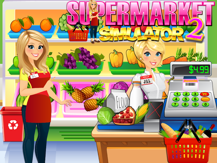 اسکرین شات 5 بازی Supermarket Grocery Store Girl - Supermarket Games