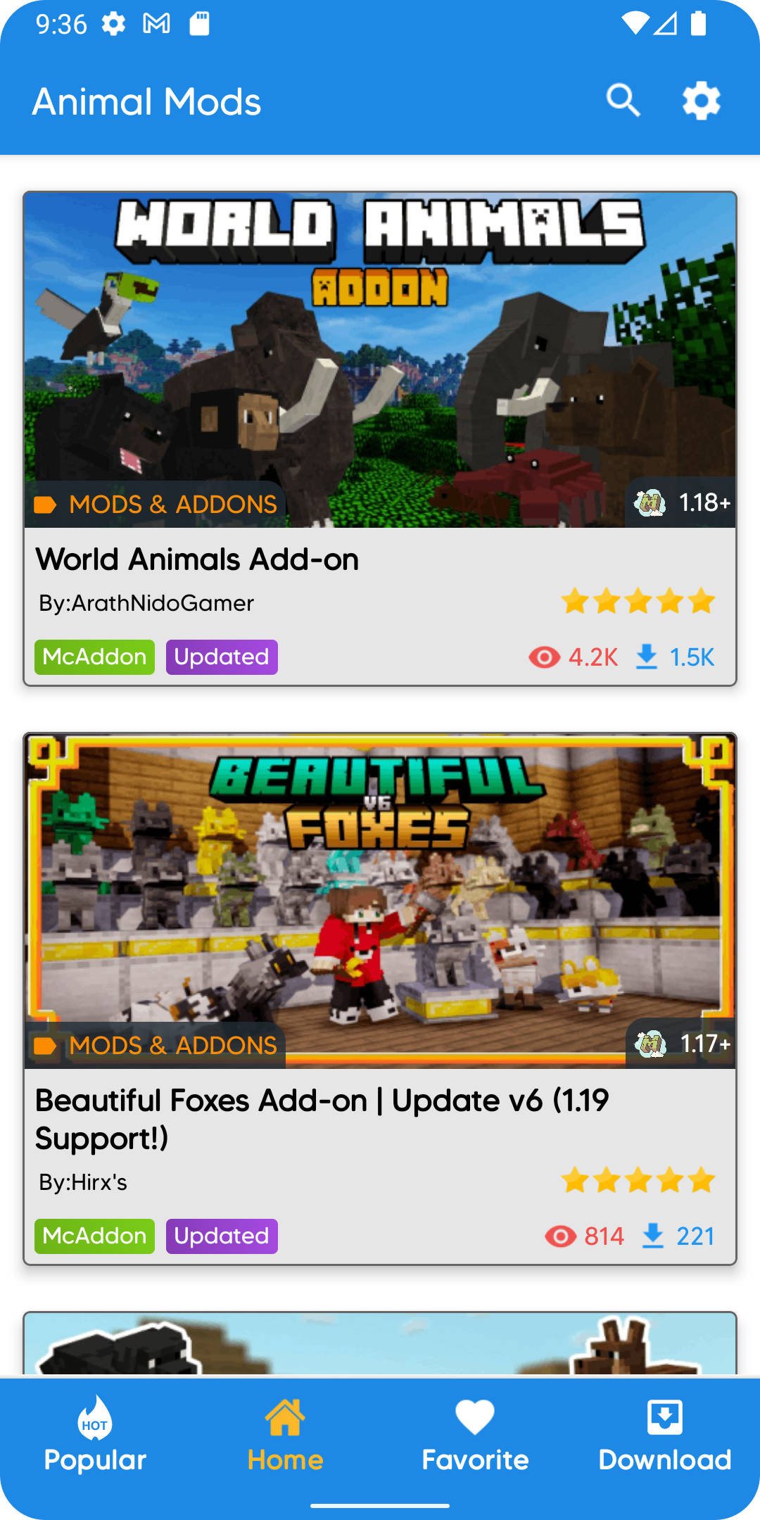 اسکرین شات 1 برنامه Animal Mod