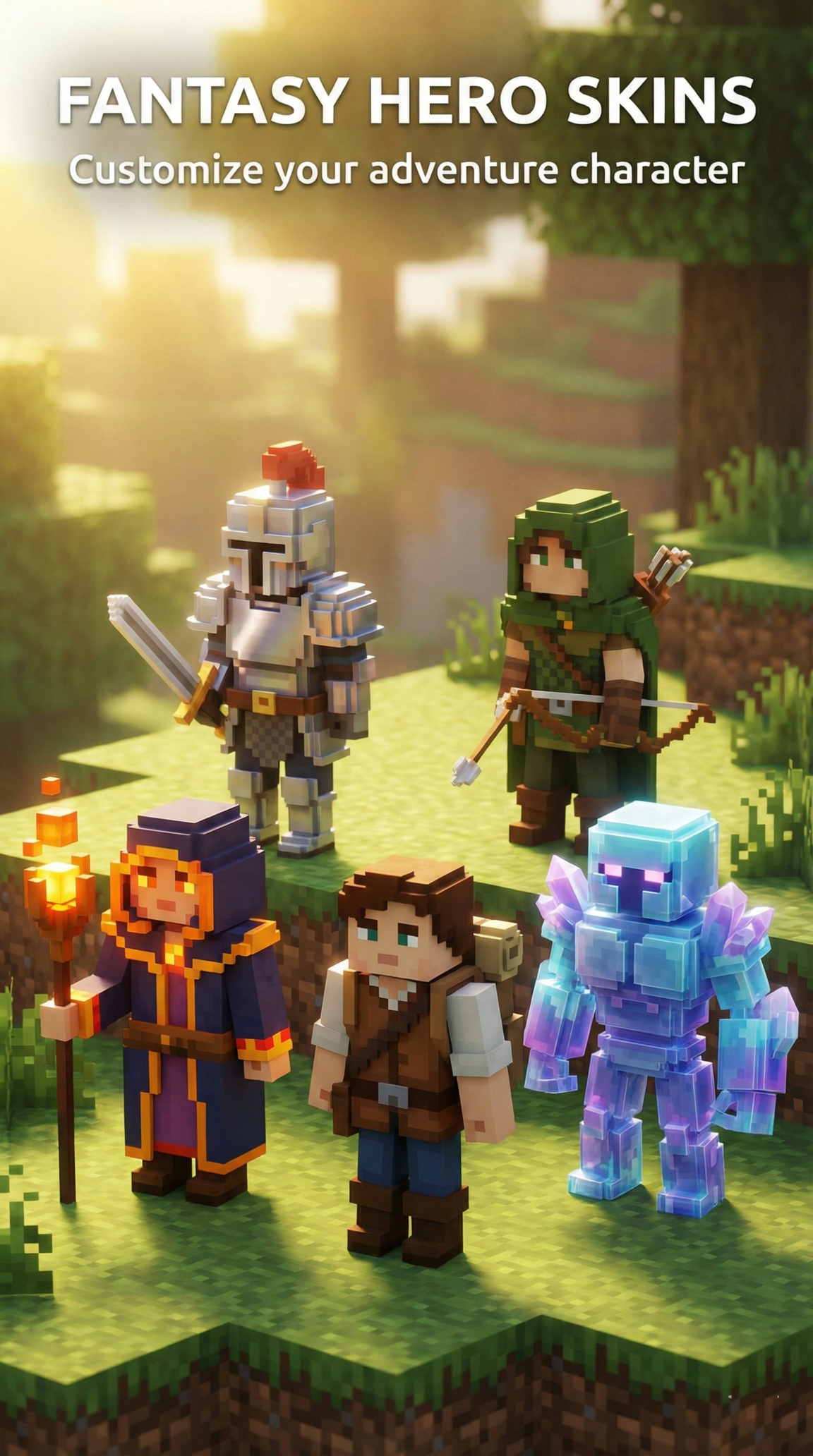 اسکرین شات 4 برنامه Fantasy Hero Skins Pack