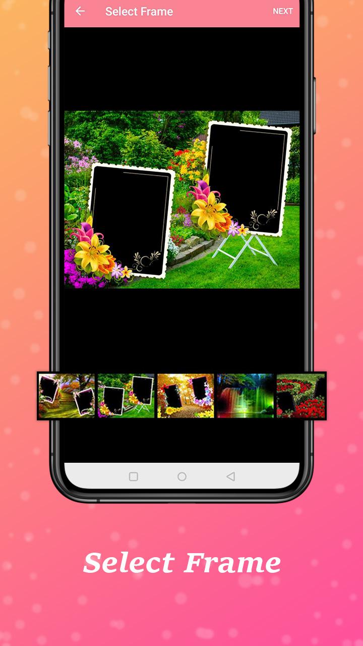 اسکرین شات 2 برنامه Beautiful Dual Photo Frames