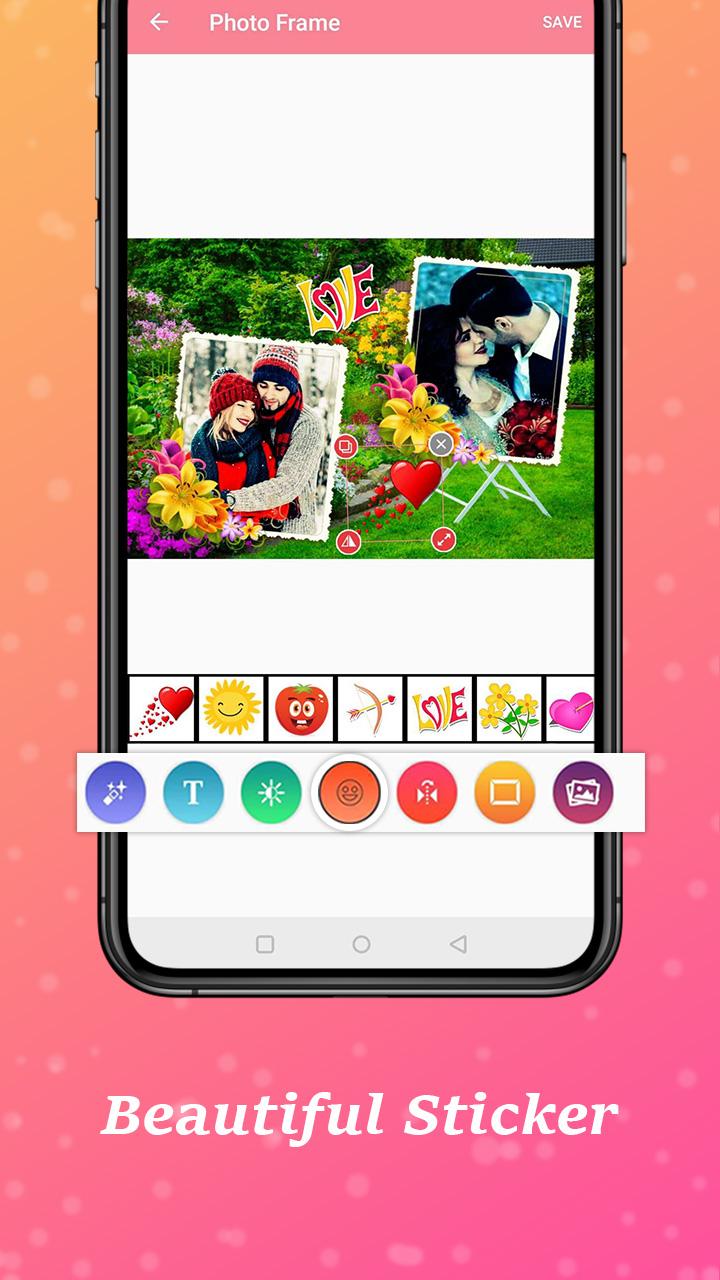 اسکرین شات 4 برنامه Beautiful Dual Photo Frames