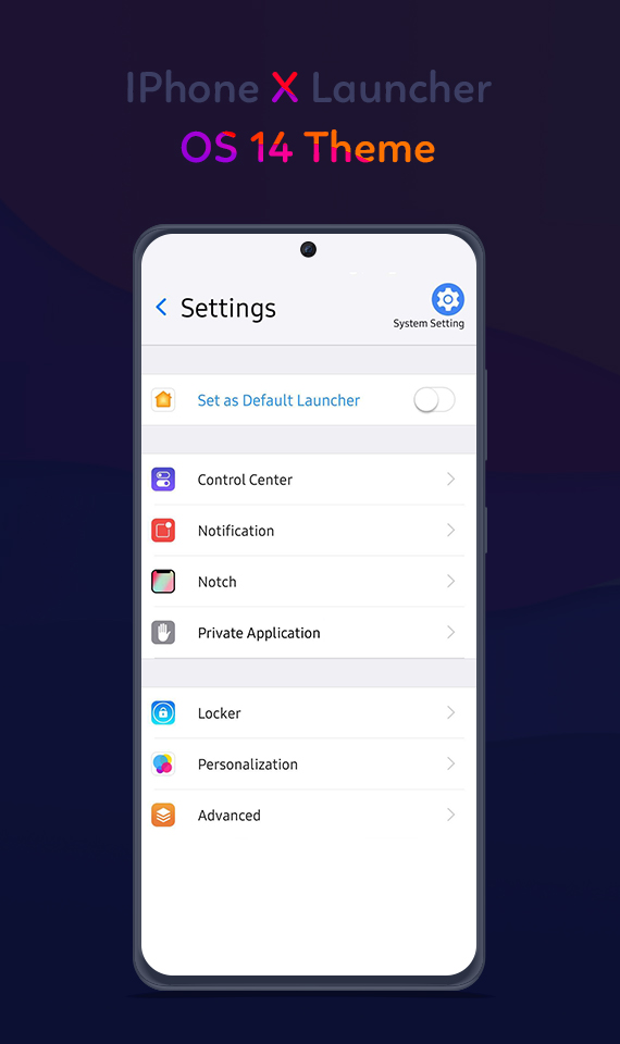 اسکرین شات 5 برنامه iphone 14 launcher