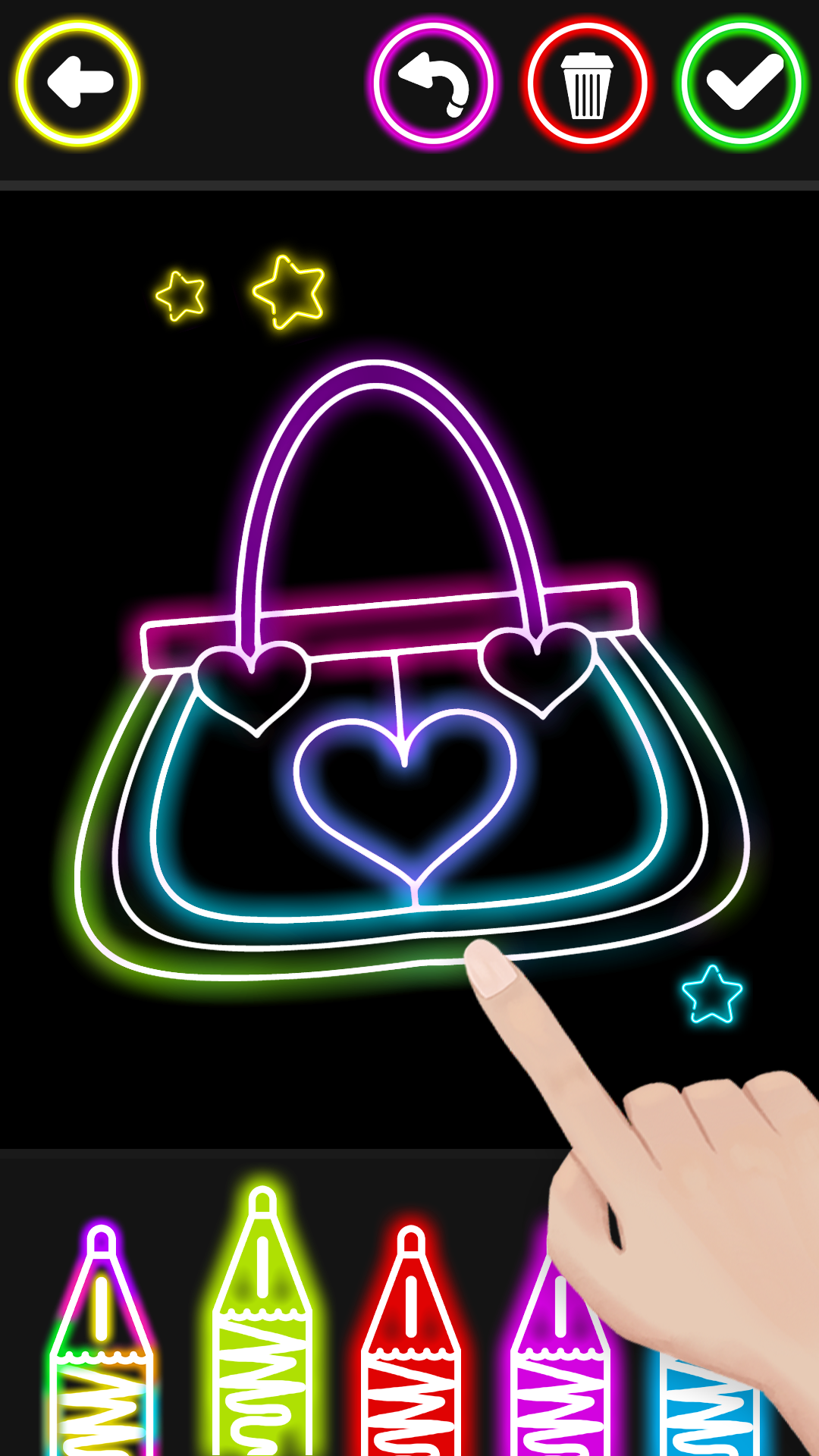 اسکرین شات 4 برنامه Glitter Beauty Coloring Pages
