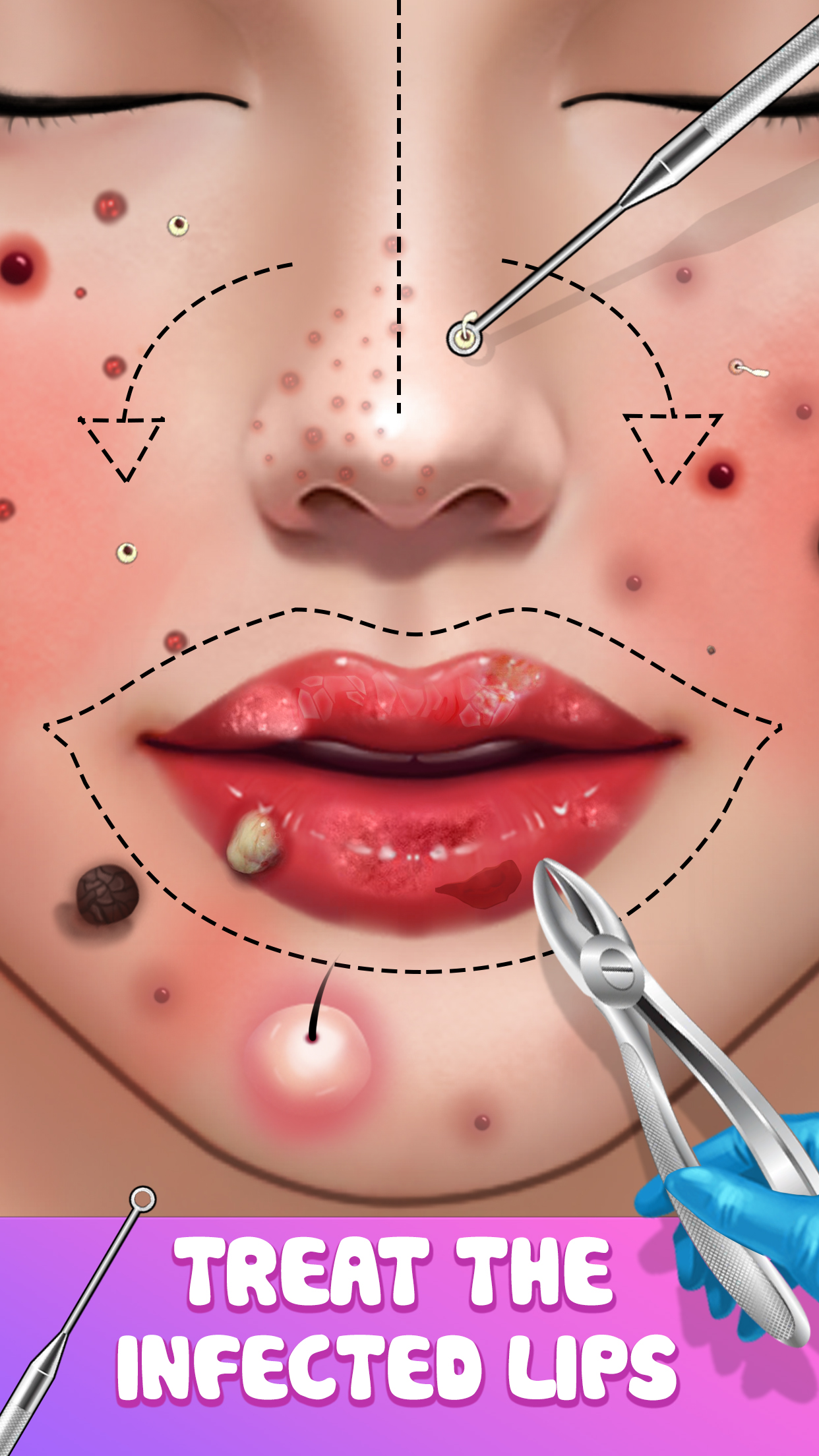 اسکرین شات 3 بازی ASMR Doctor Games Makeup Salon