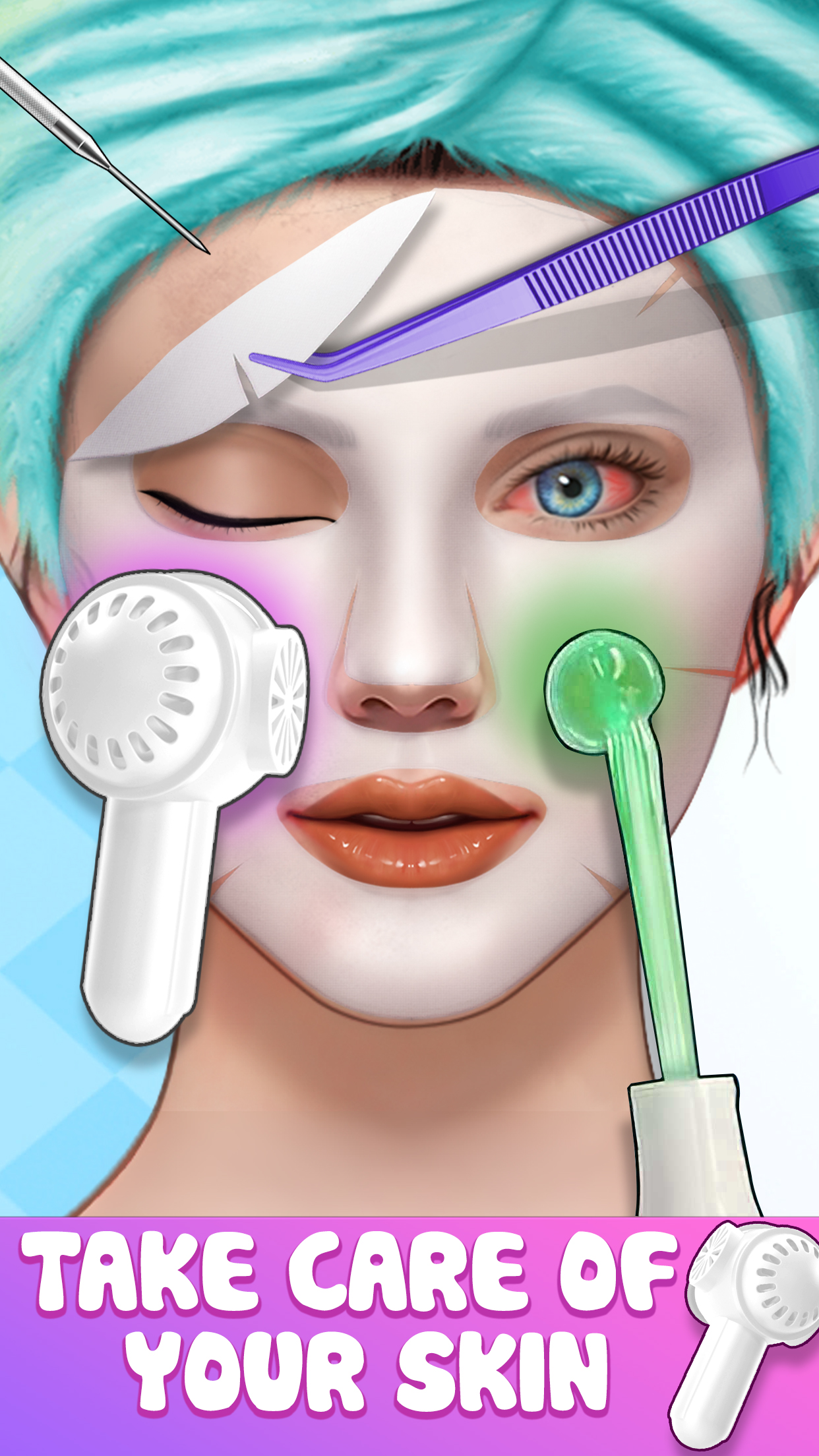 اسکرین شات 6 بازی ASMR Doctor Games Makeup Salon