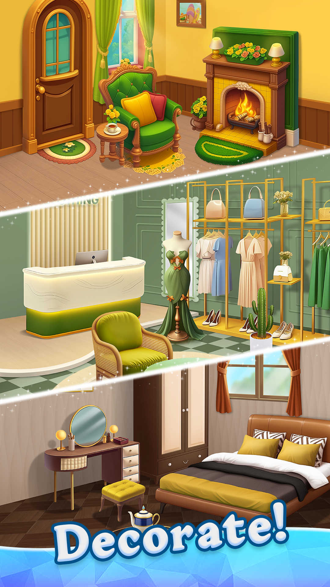 اسکرین شات 6 بازی Beauty Tiles: Story & Makeover