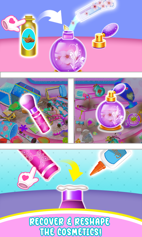 اسکرین شات 3 بازی DIY Makeup Kit: Cleaning Games