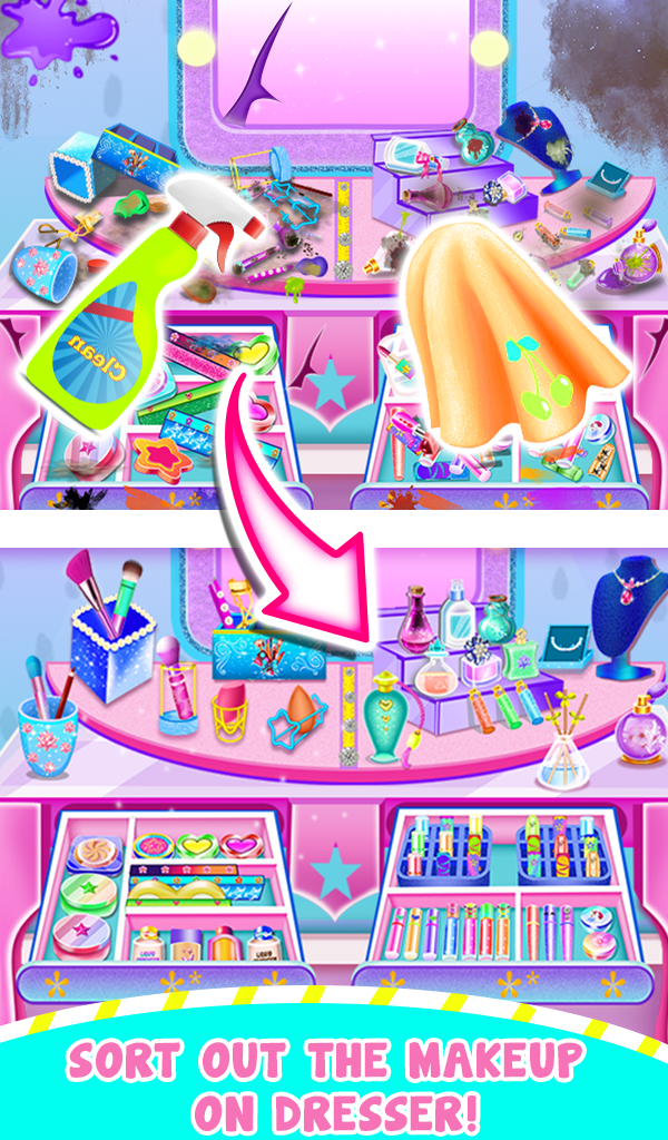اسکرین شات 2 بازی DIY Makeup Kit: Cleaning Games