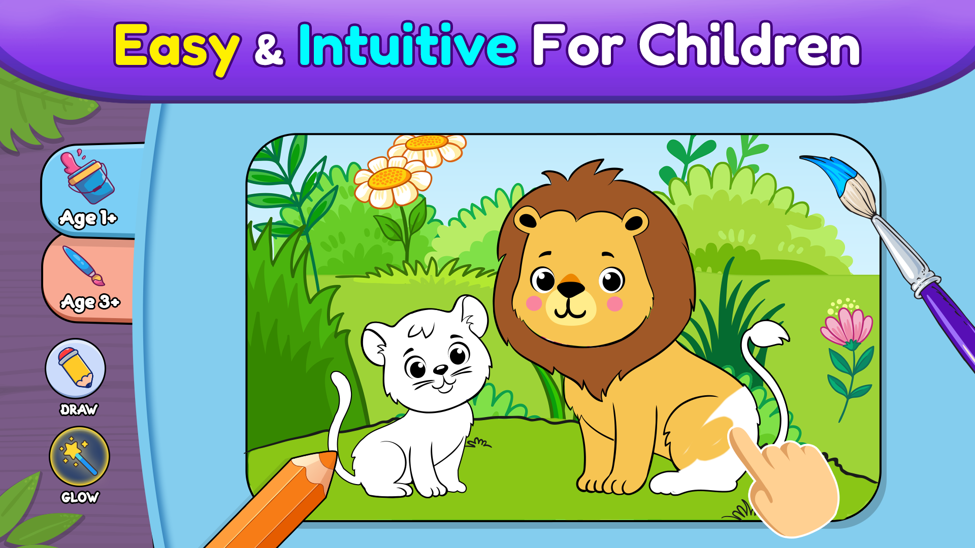 اسکرین شات 8 بازی Coloring games for kids: 2-5 y