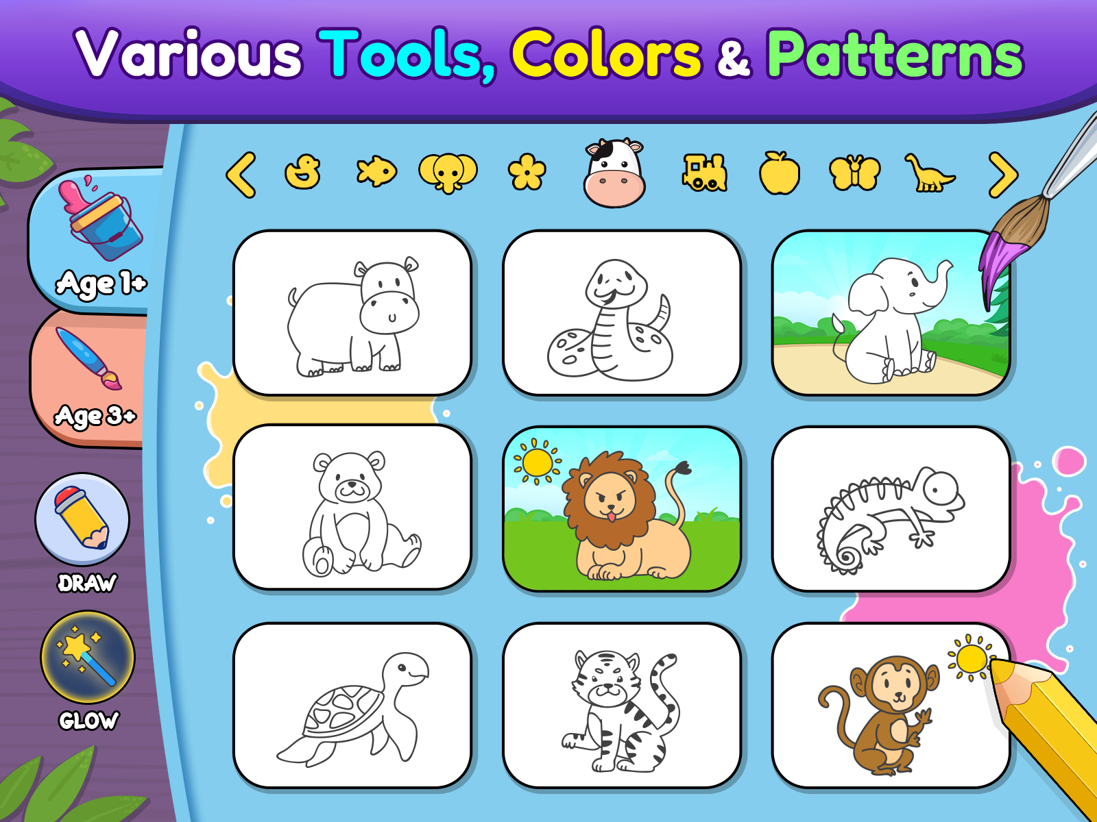 اسکرین شات 4 بازی Coloring games for kids: 2-5 y