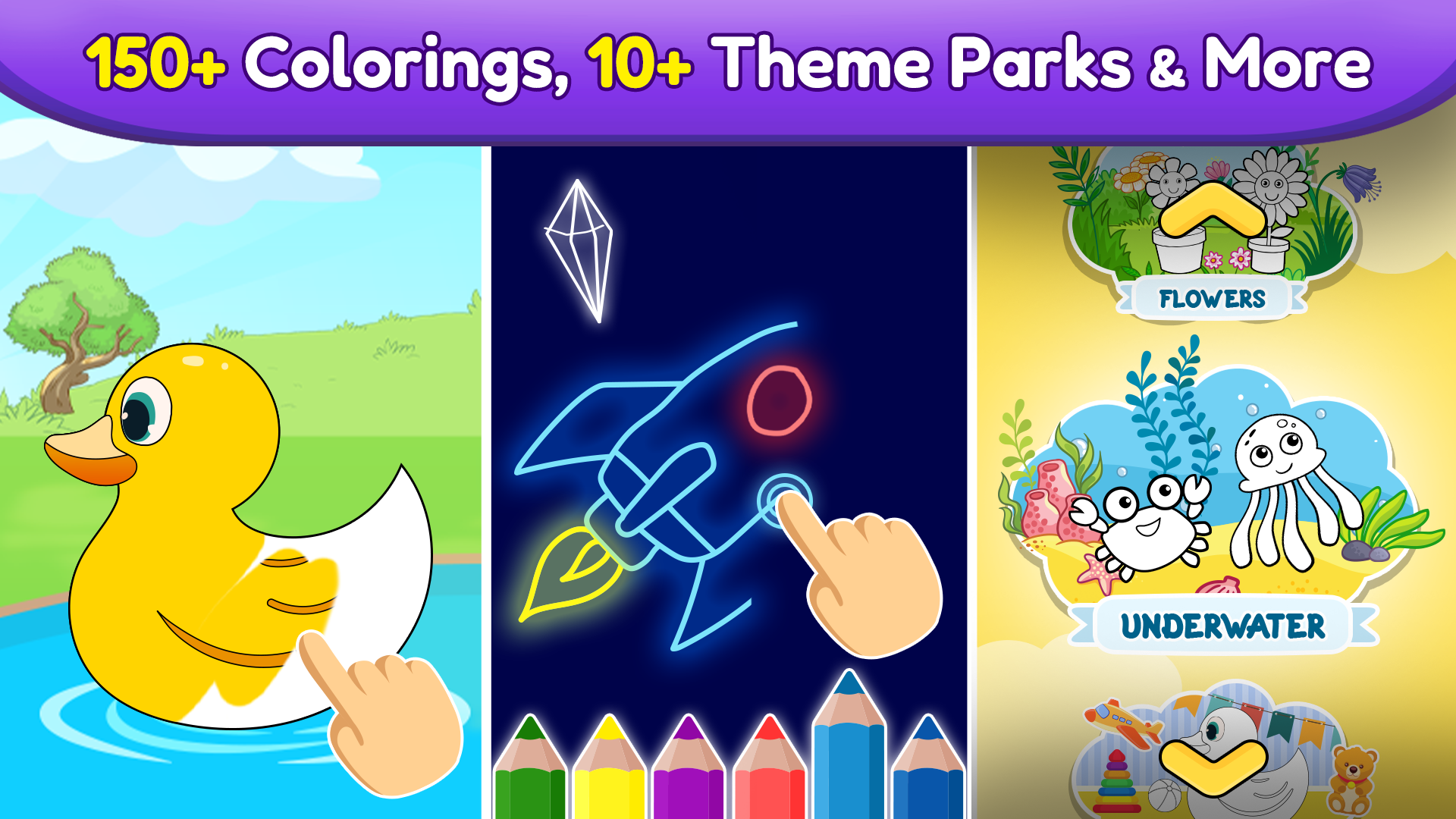 اسکرین شات 5 بازی Coloring games for kids: 2-5 y