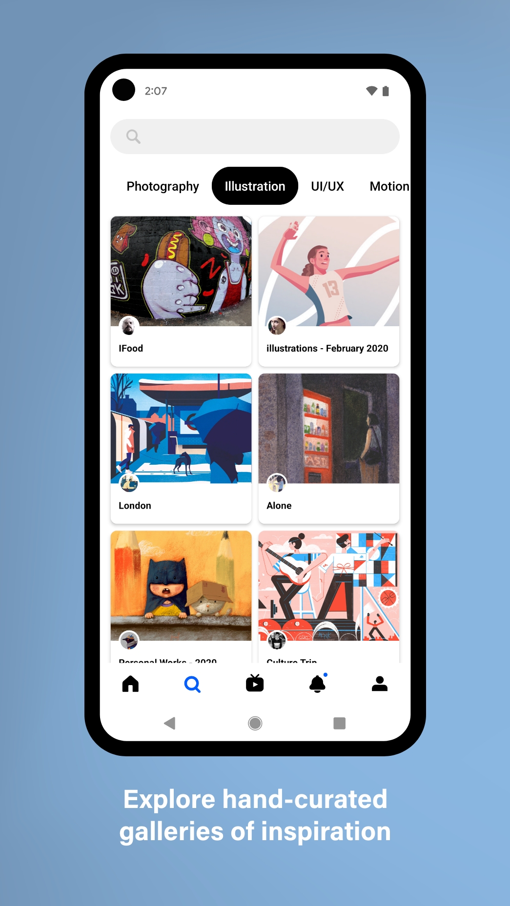 اسکرین شات 2 برنامه Behance - Creative Portfolios