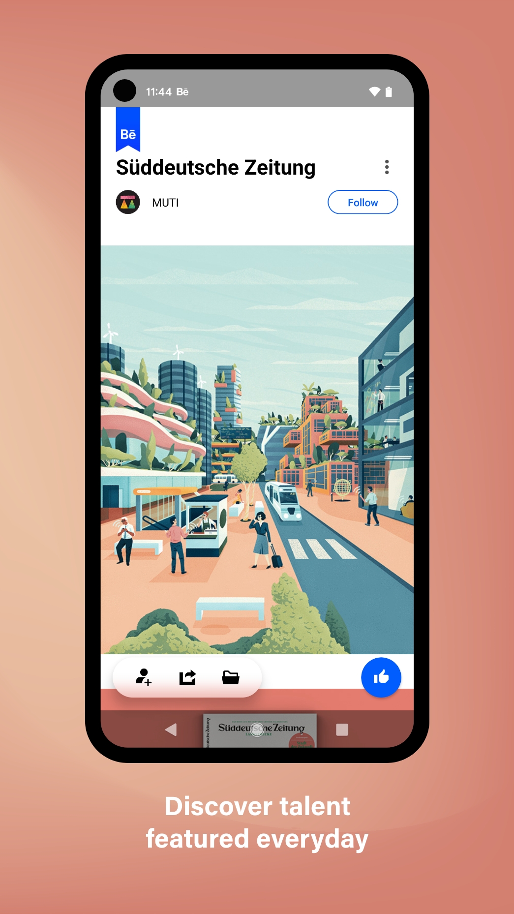 اسکرین شات 4 برنامه Behance - Creative Portfolios
