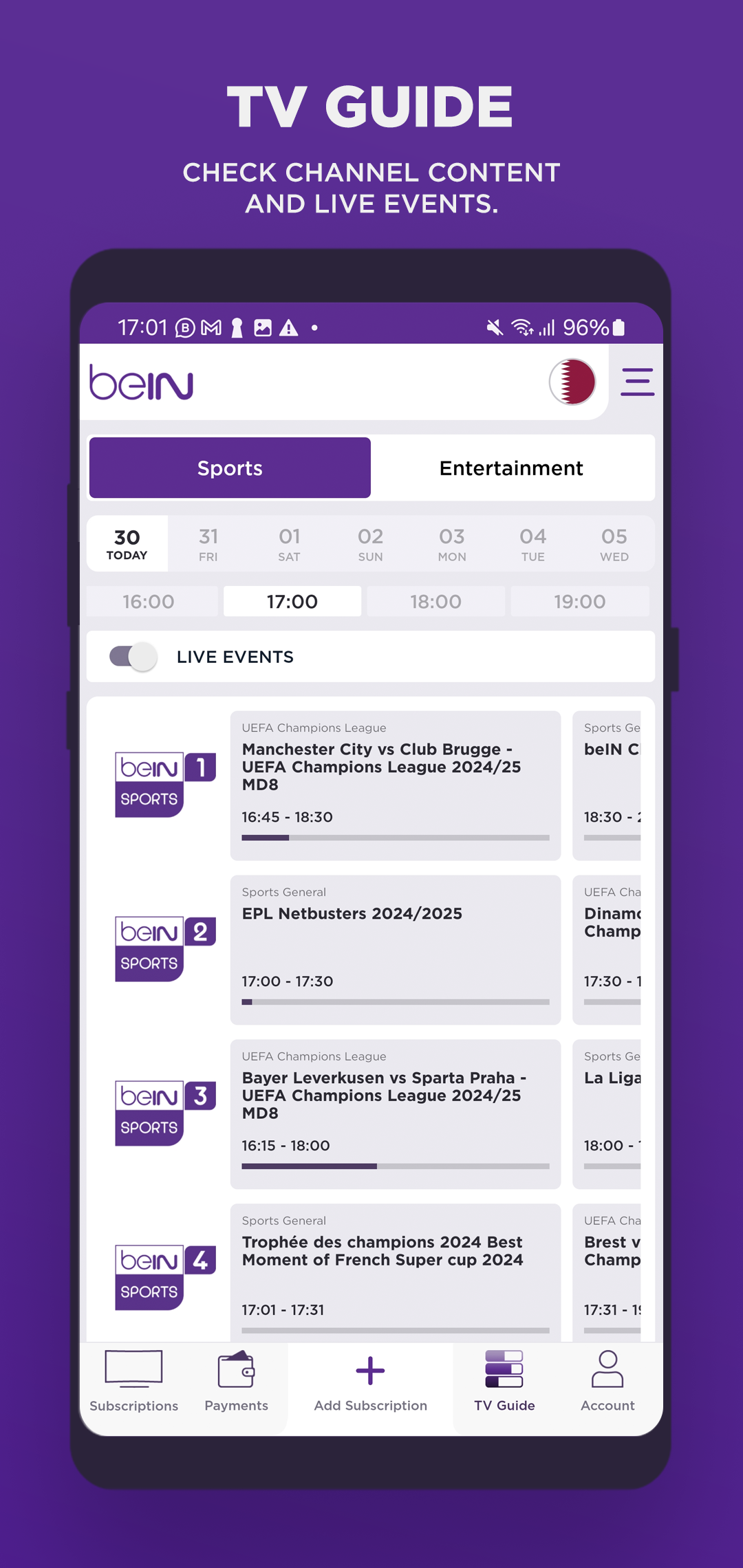 اسکرین شات 5 برنامه beIN