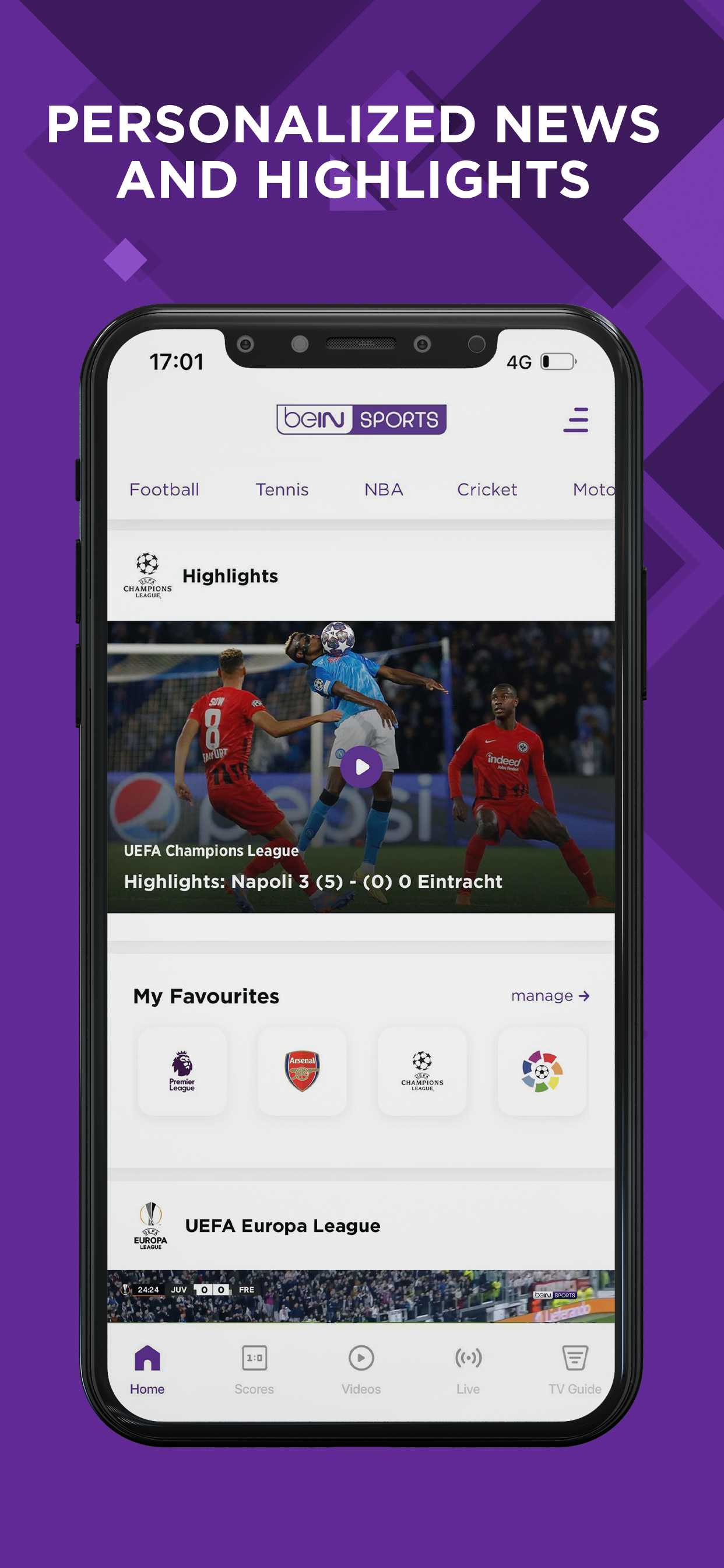 اسکرین شات 2 برنامه beIN SPORTS