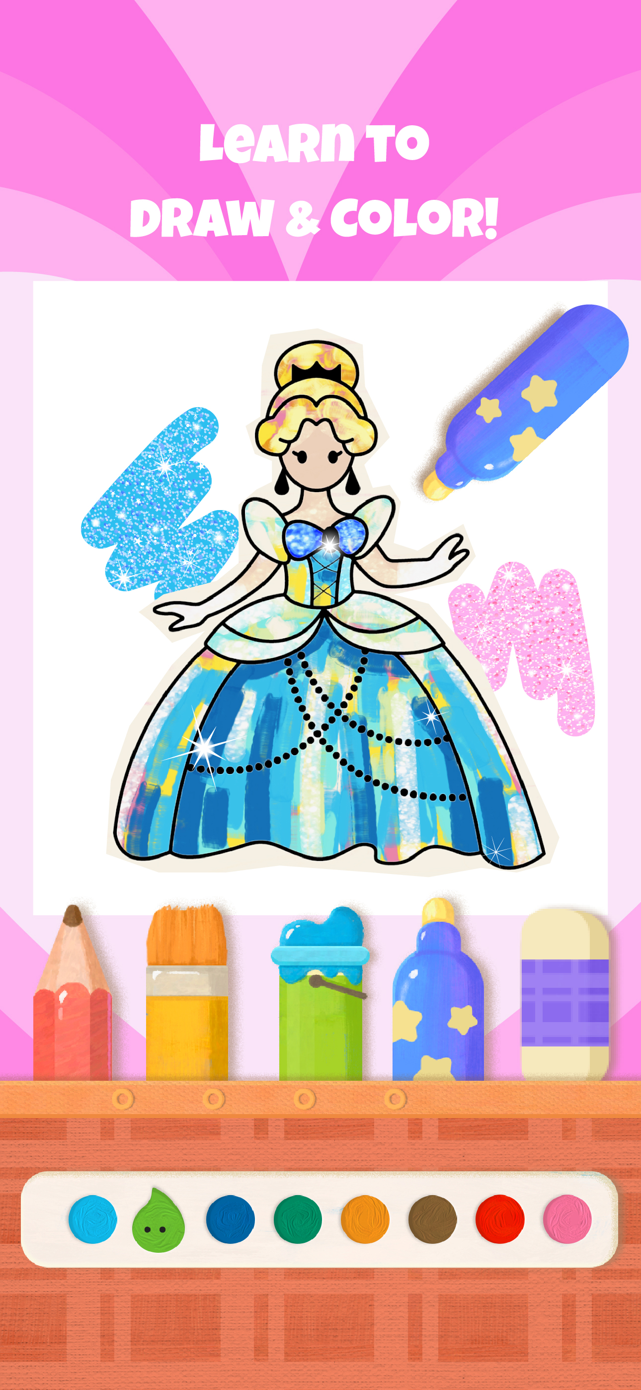 اسکرین شات 1 بازی bekids Princess Coloring Book