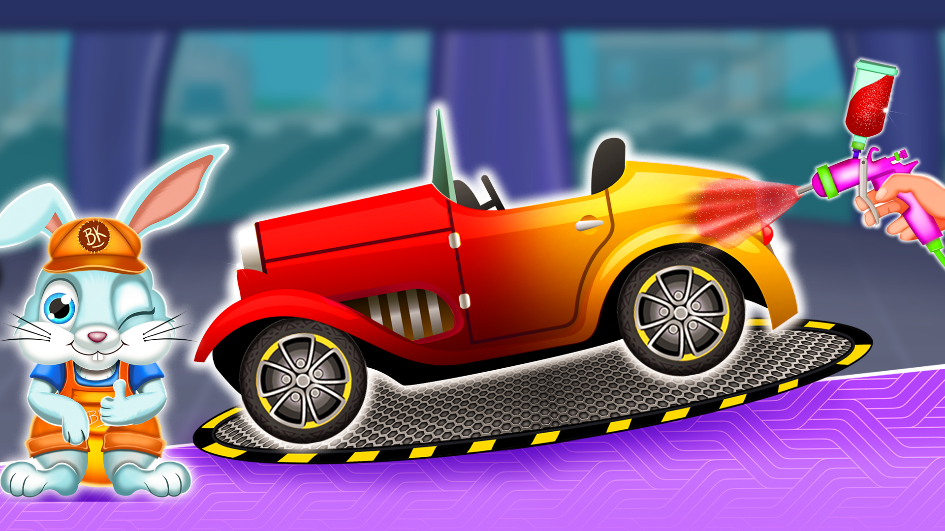 اسکرین شات 2 بازی Kids Car Wash: Car Repair Game