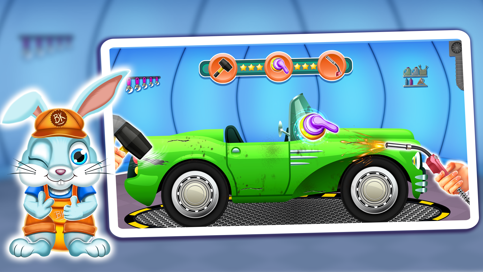 اسکرین شات 1 بازی Kids Car Wash: Car Repair Game